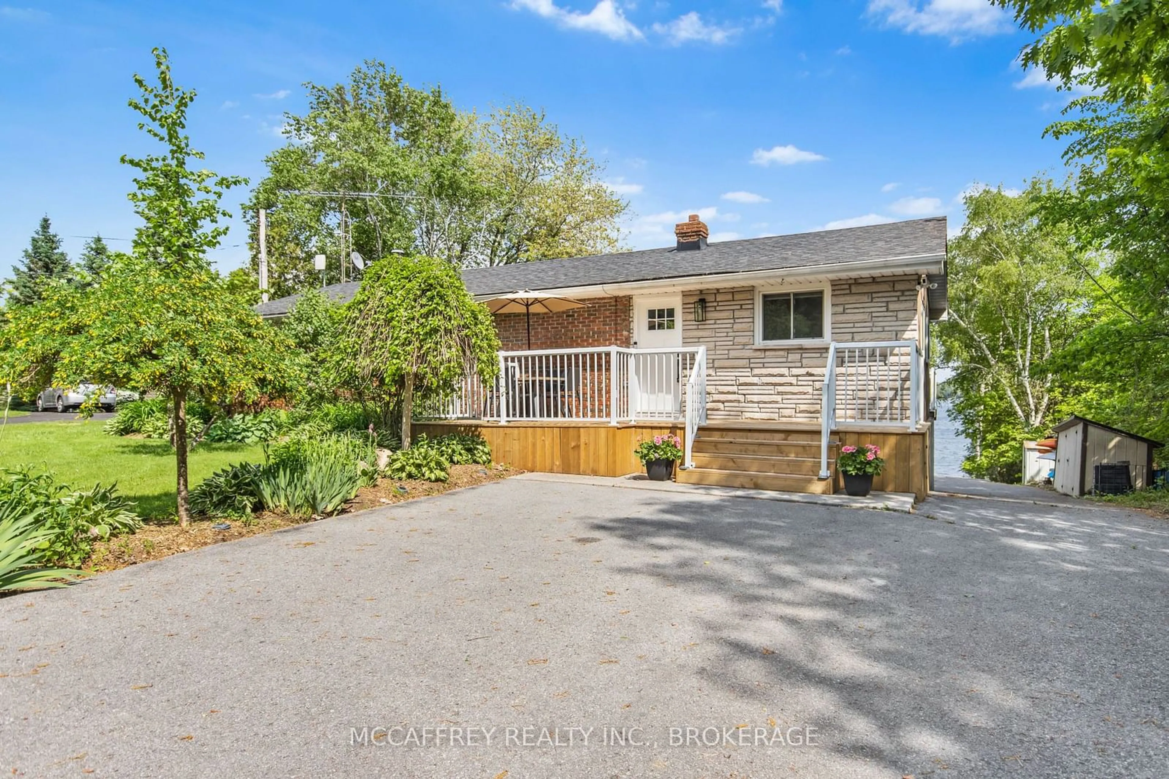 A pic from outside/outdoor area/front of a property/back of a property/a pic from drone, street for 80 NEVILLE POINT Rd, Stone Mills Ontario K0K 2A0