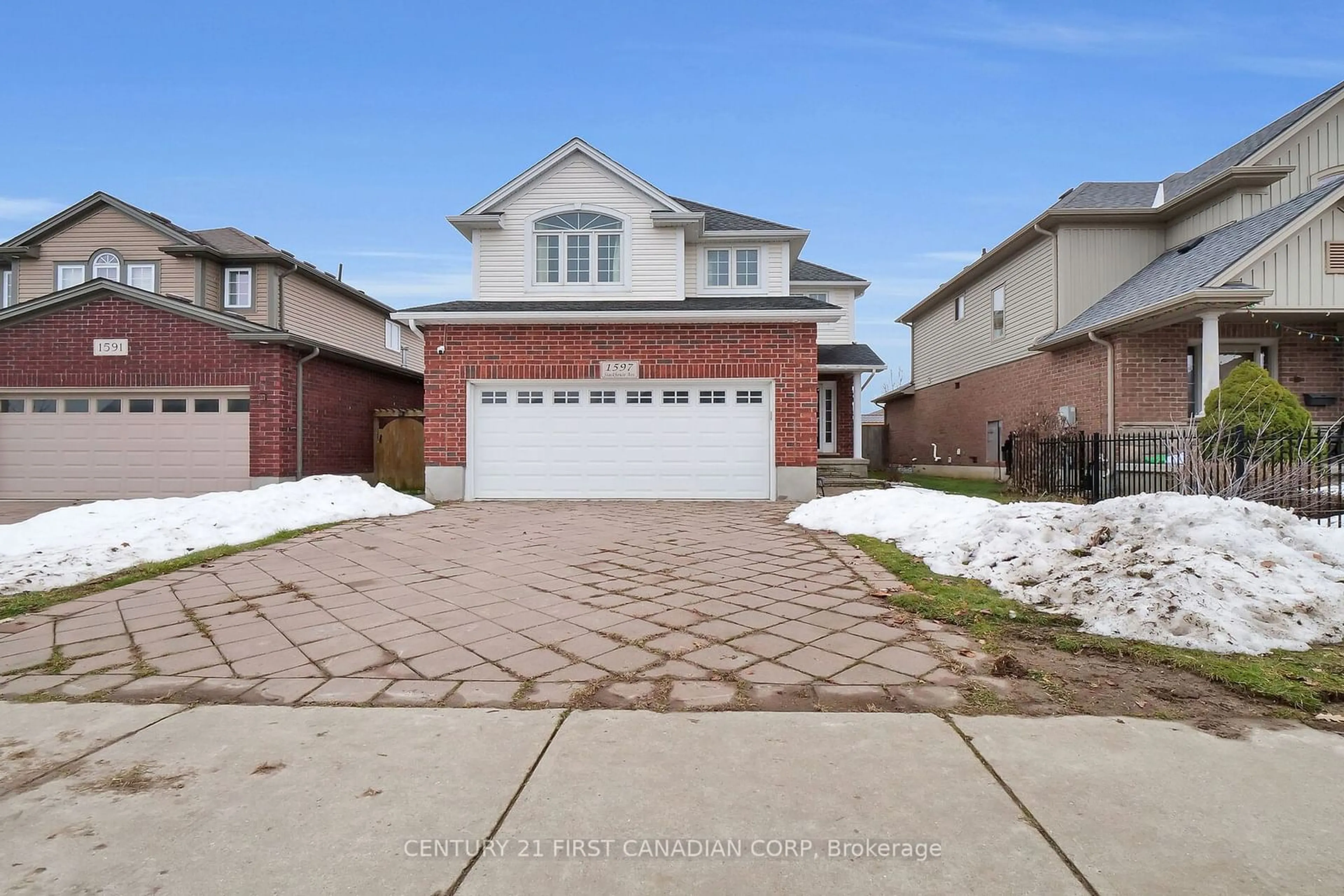 Home with brick exterior material, street for 1597 Stackhouse Ave, London Ontario N5X 0E9