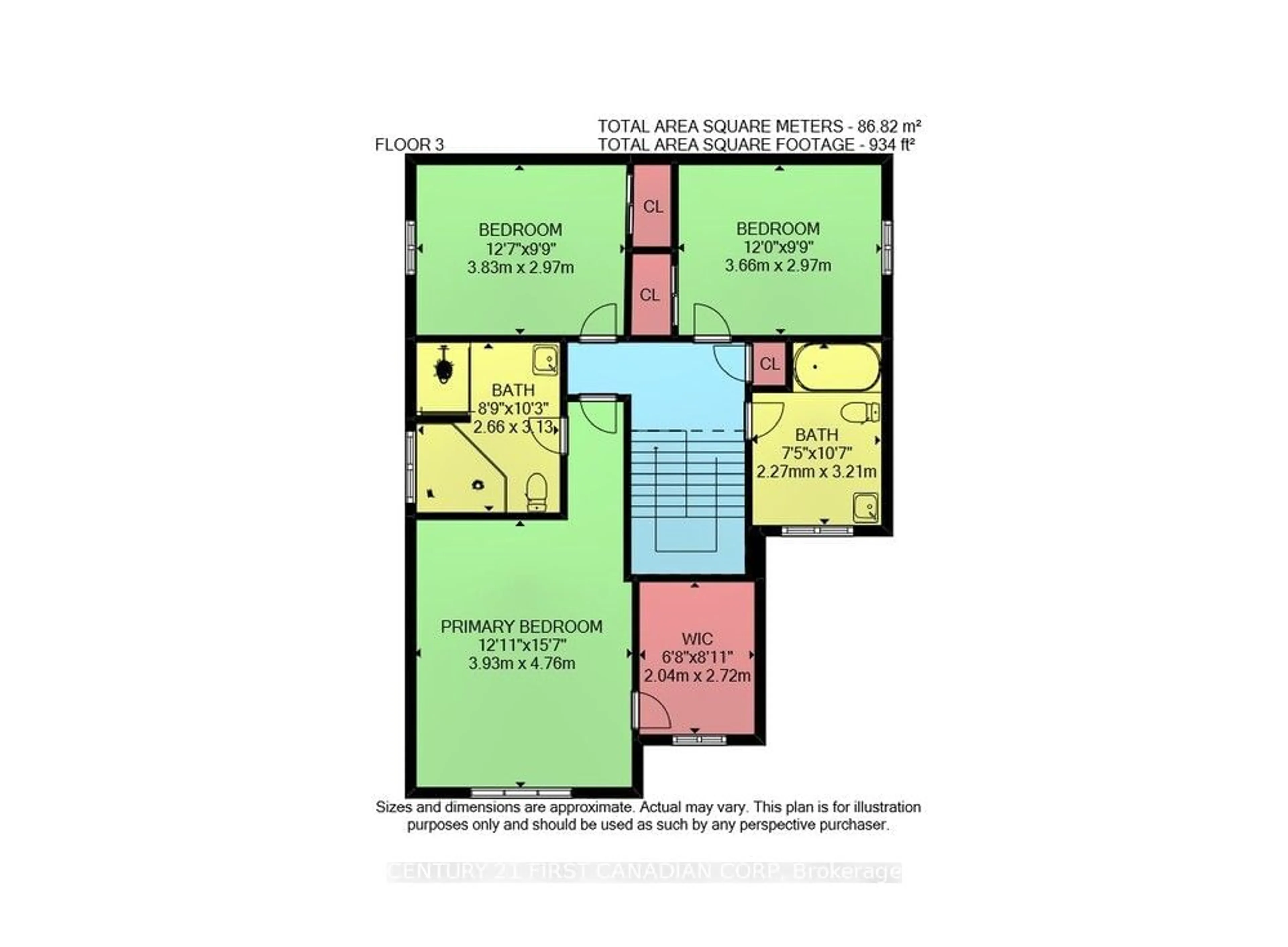 Floor plan for 1597 Stackhouse Ave, London Ontario N5X 0E9