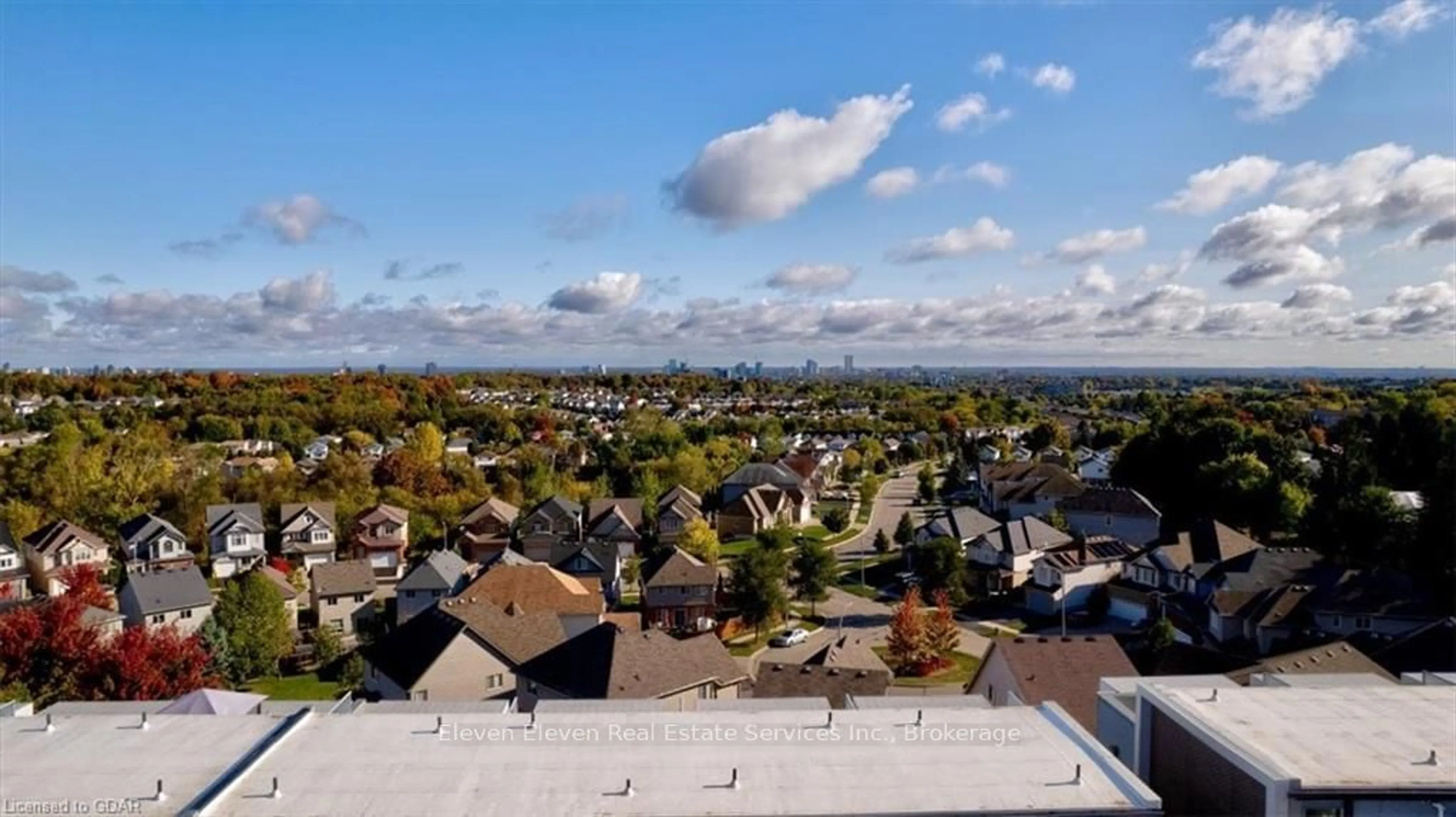 A pic from outside/outdoor area/front of a property/back of a property/a pic from drone, city buildings view from balcony for 1430 HIGHLAND Rd #16C, Kitchener Ontario N2N 0C3