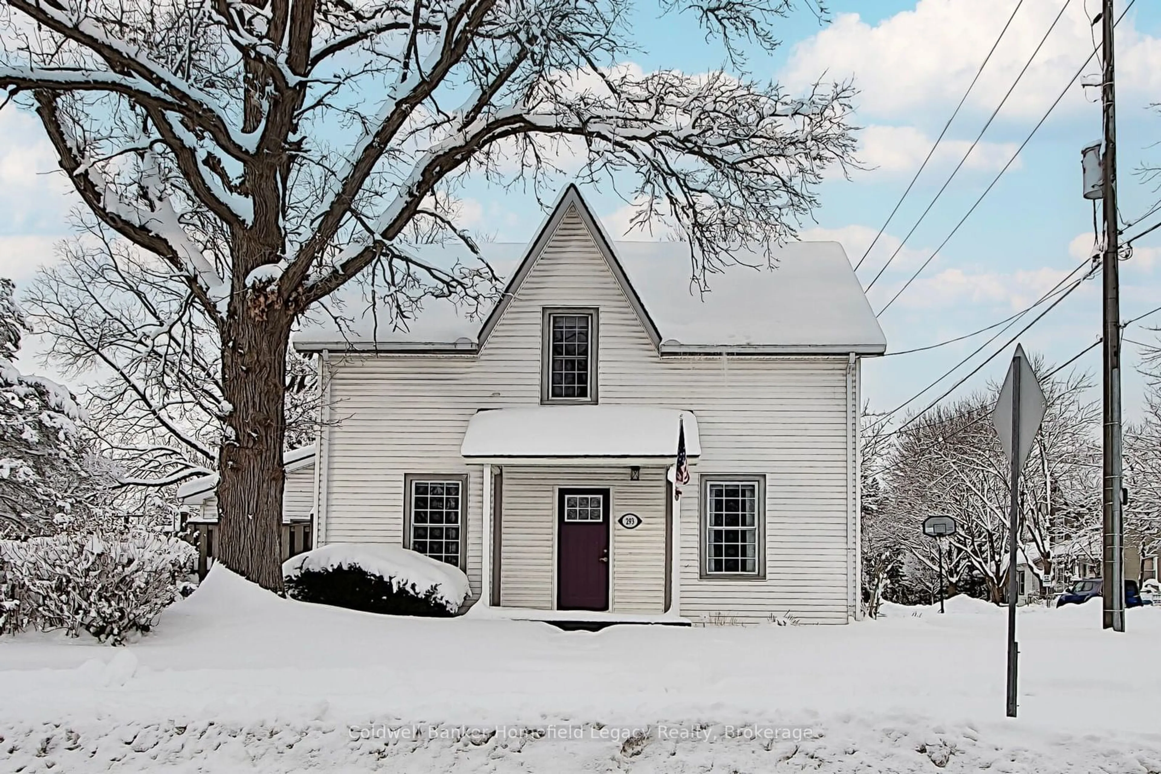 Home with vinyl exterior material, street for 293 Elgin St, St. Marys Ontario N4X 1B6