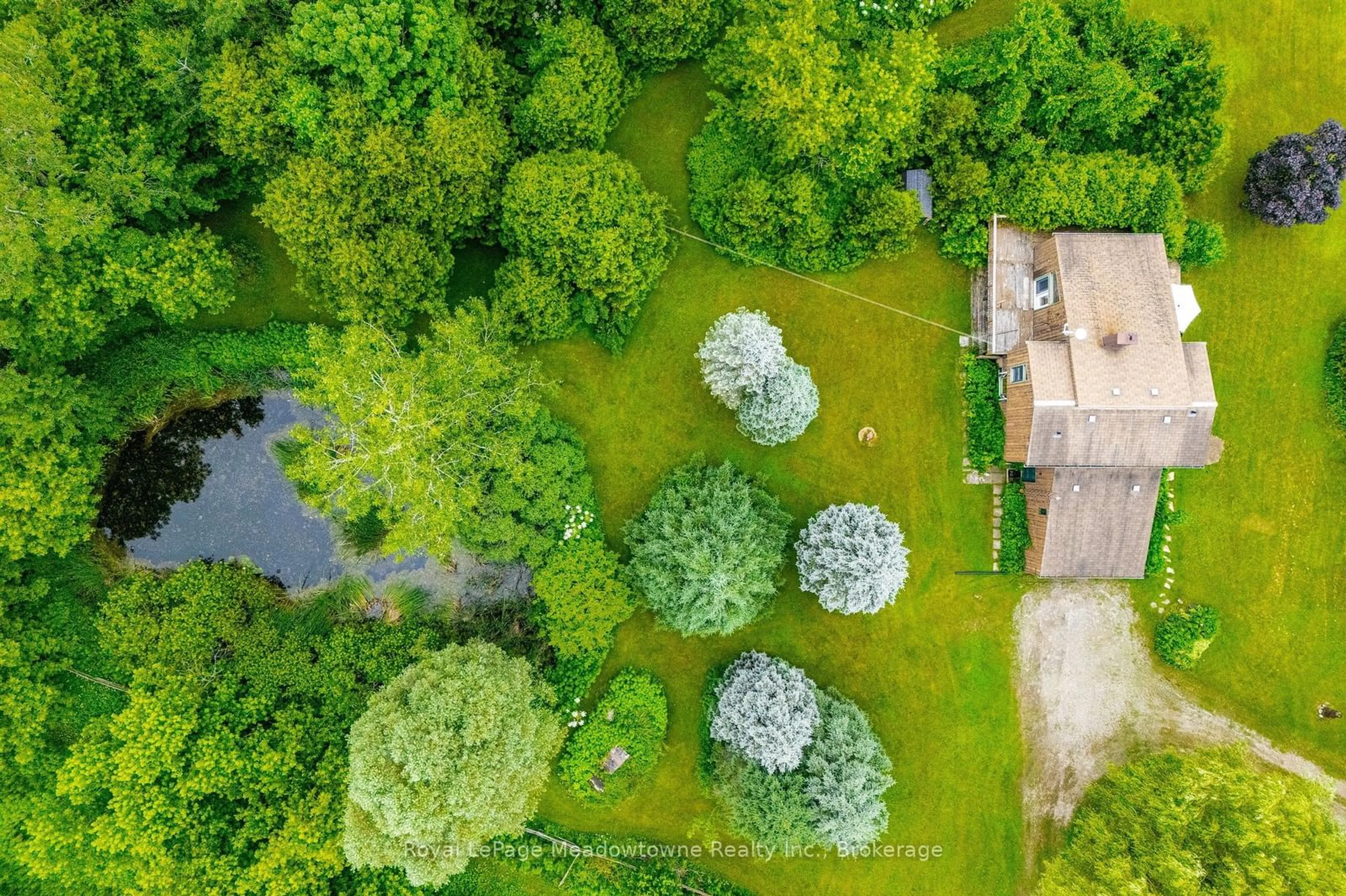 A pic from outside/outdoor area/front of a property/back of a property/a pic from drone, forest/trees view for 8633 30 SIDEROAD, Centre Wellington Ontario N0B 1J0