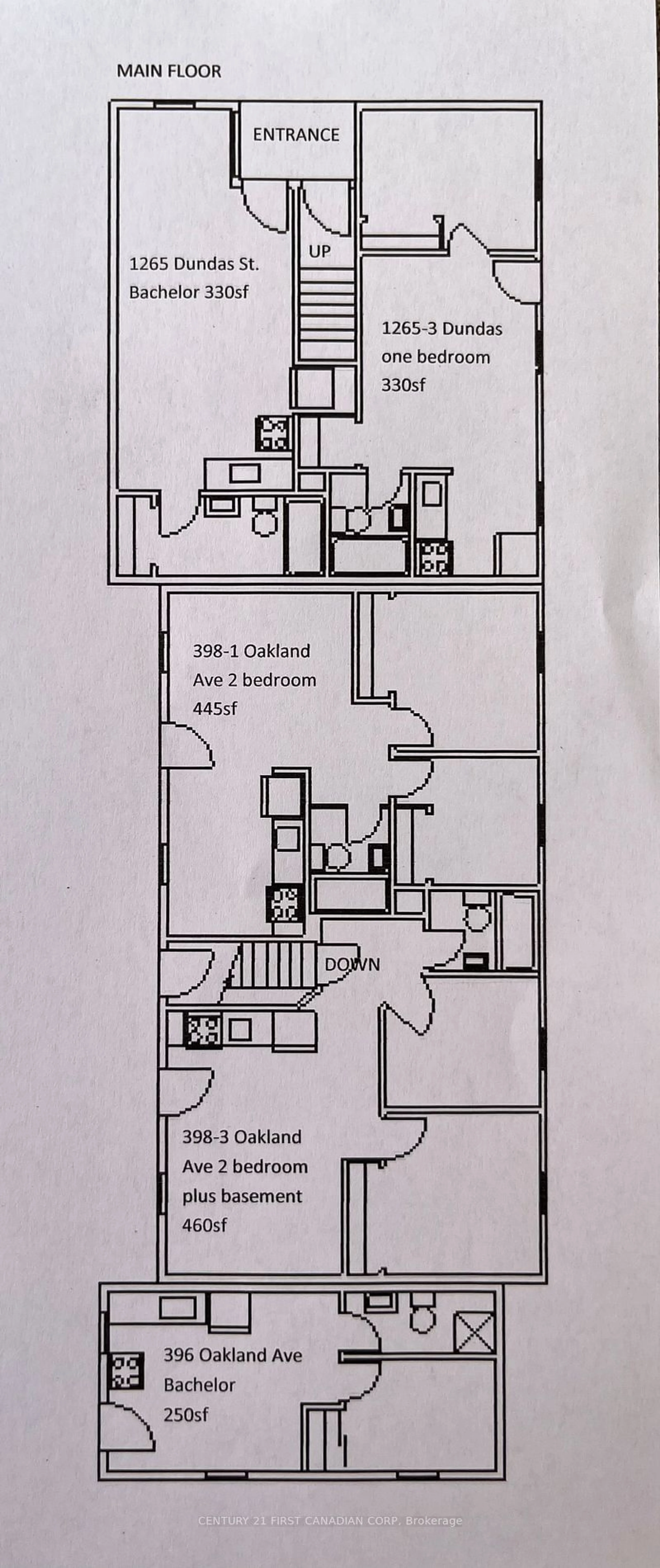 Floor plan for 1267 Dundas St, London Ontario N5W 3B3