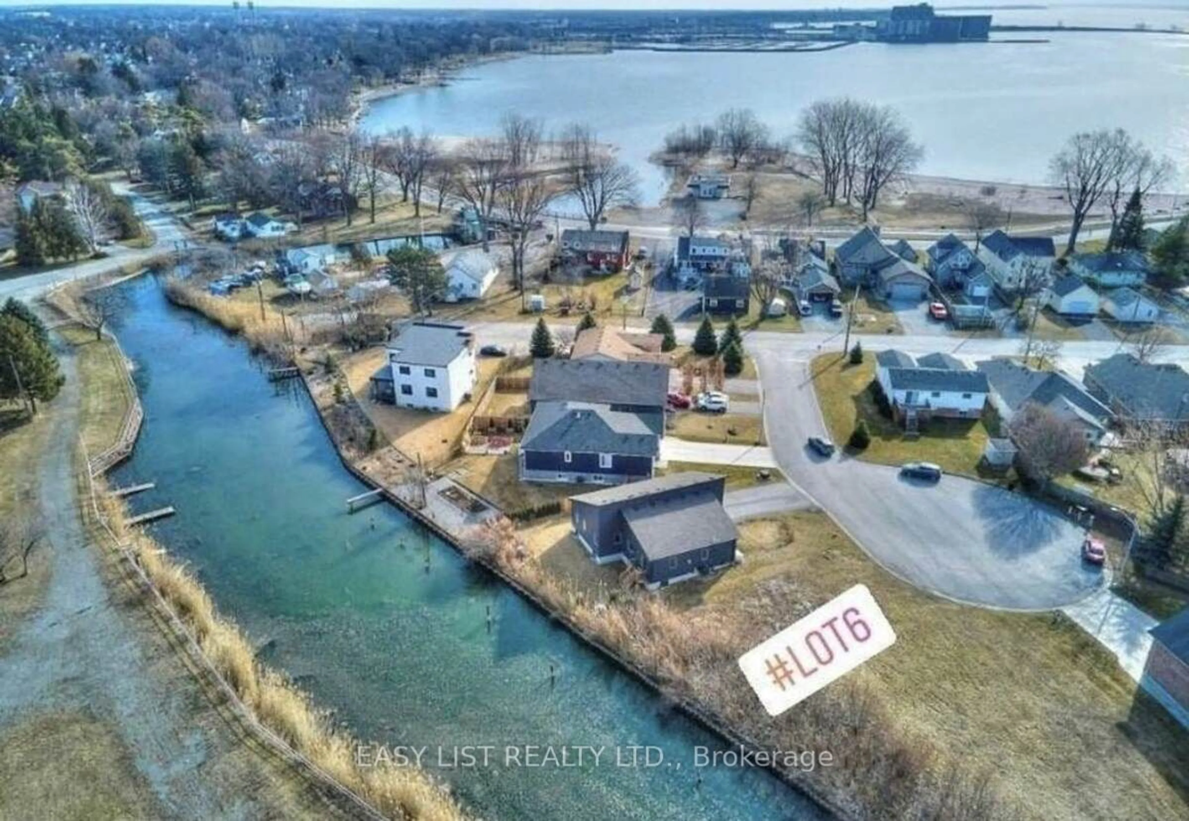 A pic from outside/outdoor area/front of a property/back of a property/a pic from drone, water/lake/river/ocean view for 6 Heron Pointe N/A, Port Colborne Ontario L3K 6A9