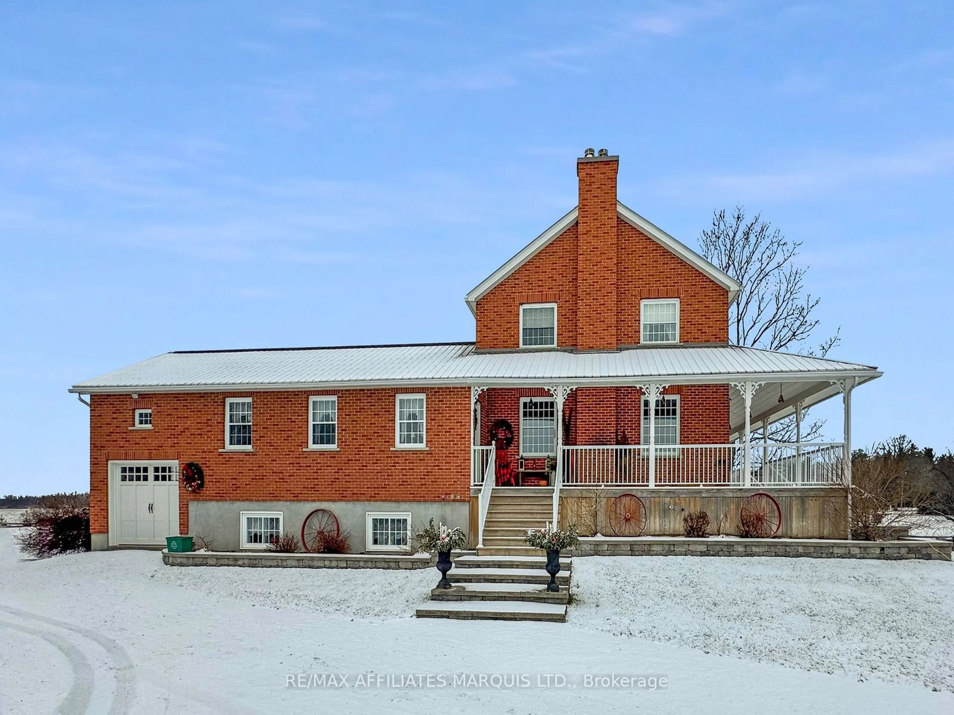 Home with brick exterior material, street for 10546 Broken Second Rd, South Dundas Ontario K0E 1K0