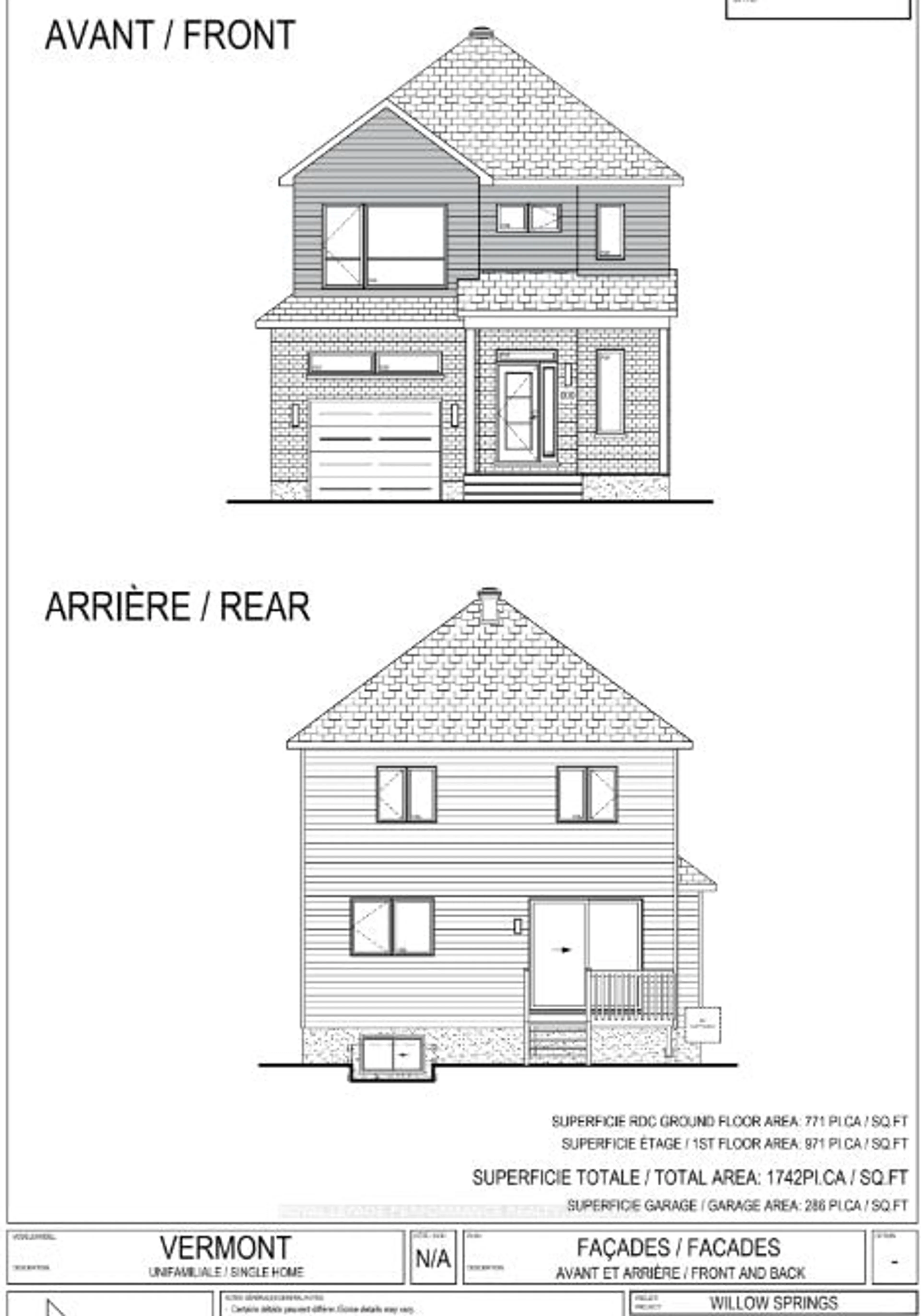 Floor plan for Lot 7B Juniper St, The Nation Ontario K0A 2M0