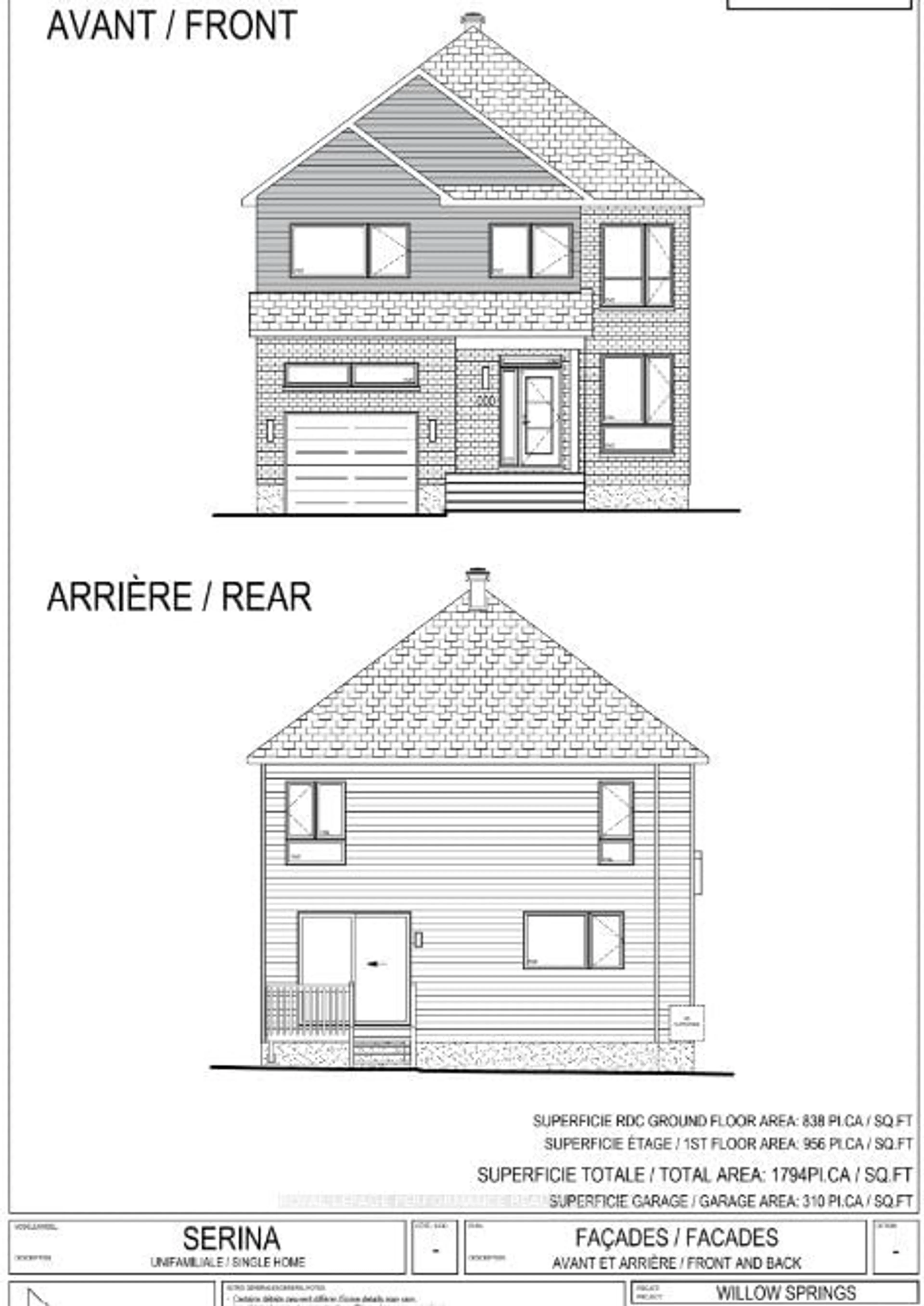 Floor plan for Lot 7A Juniper St, The Nation Ontario K0A 2M0