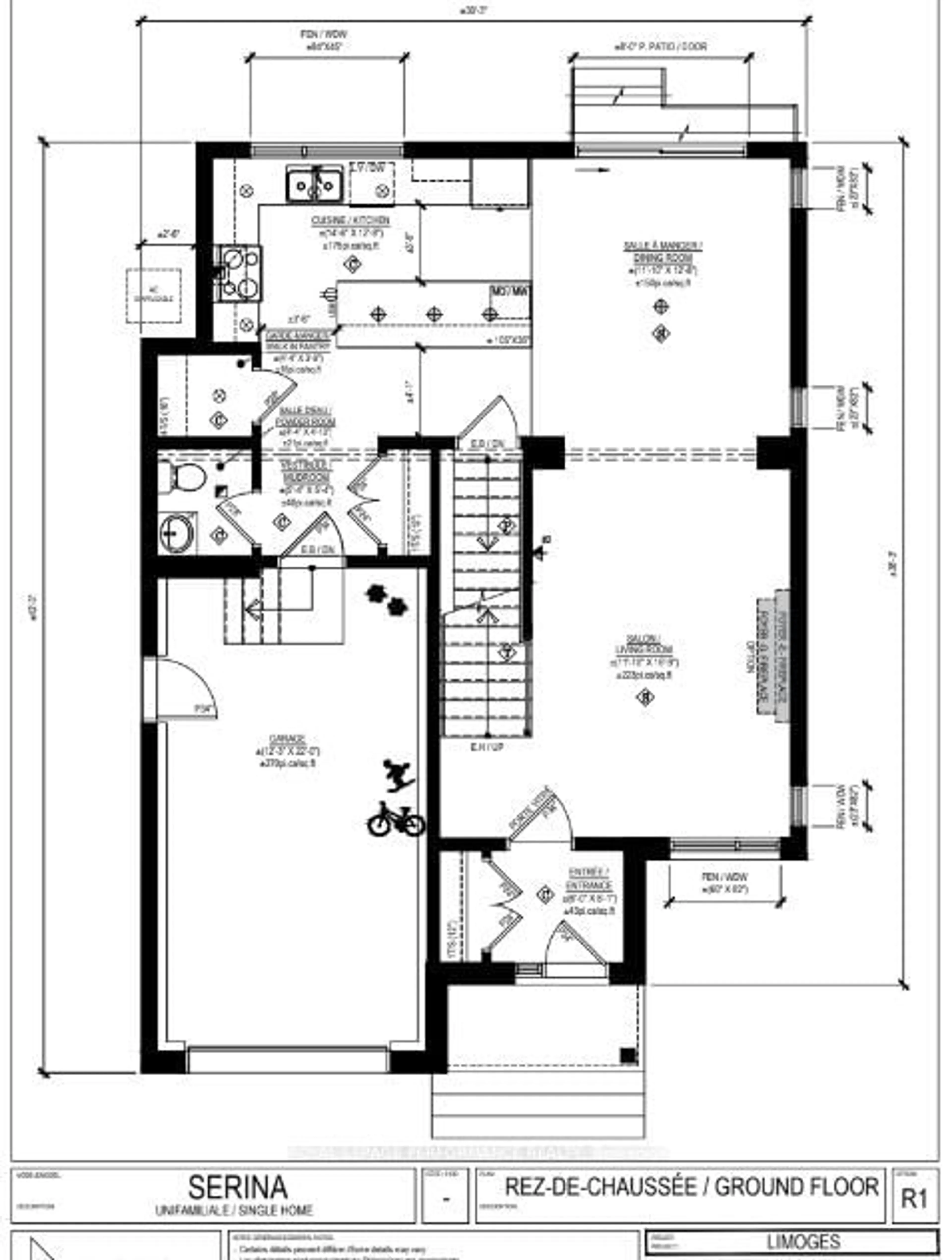 Floor plan for Lot 7A Juniper St, The Nation Ontario K0A 2M0