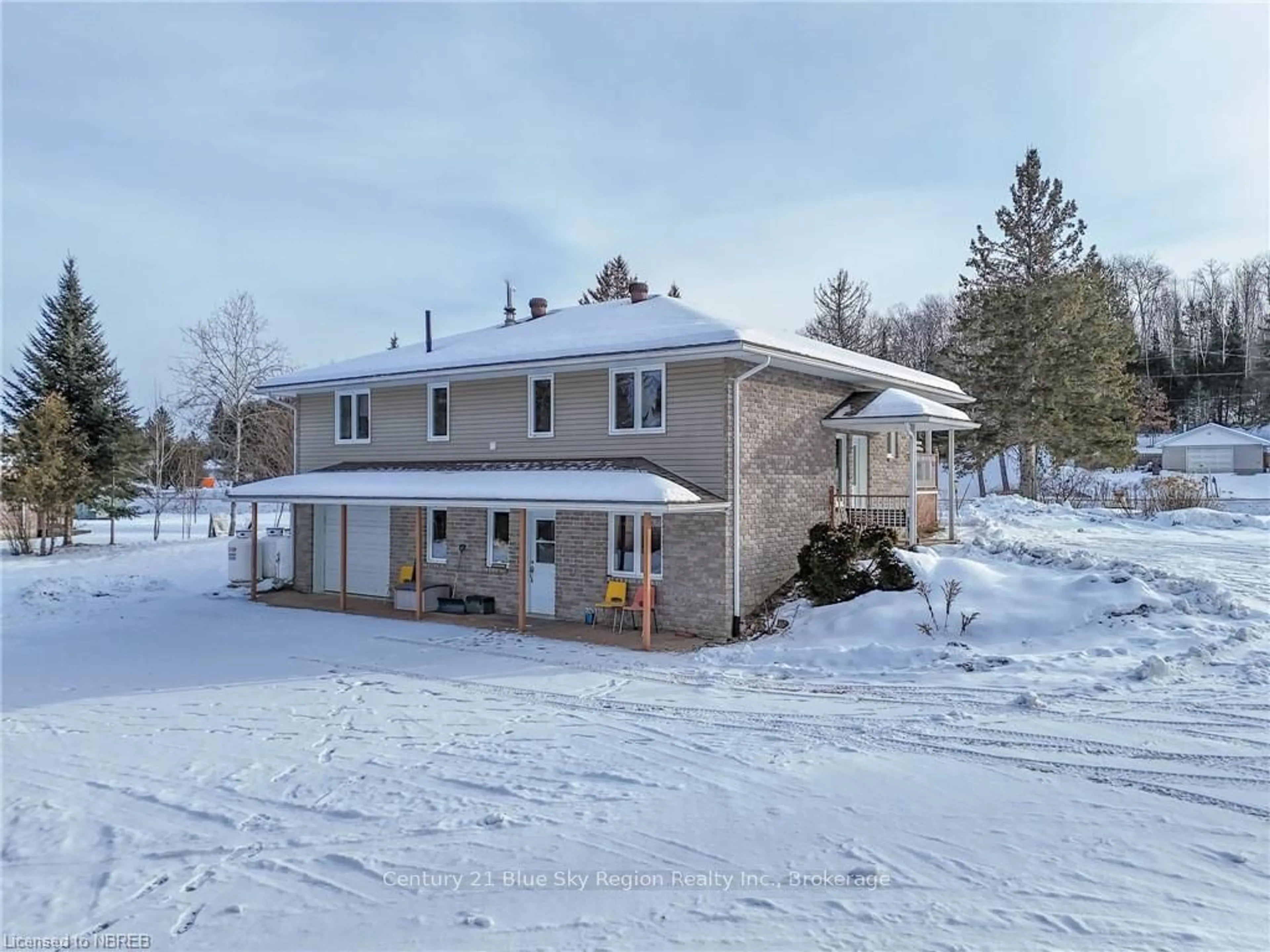 A pic from outside/outdoor area/front of a property/back of a property/a pic from drone, unknown for 37 HIGHWAY 531, Bonfield Ontario P0H 1E0