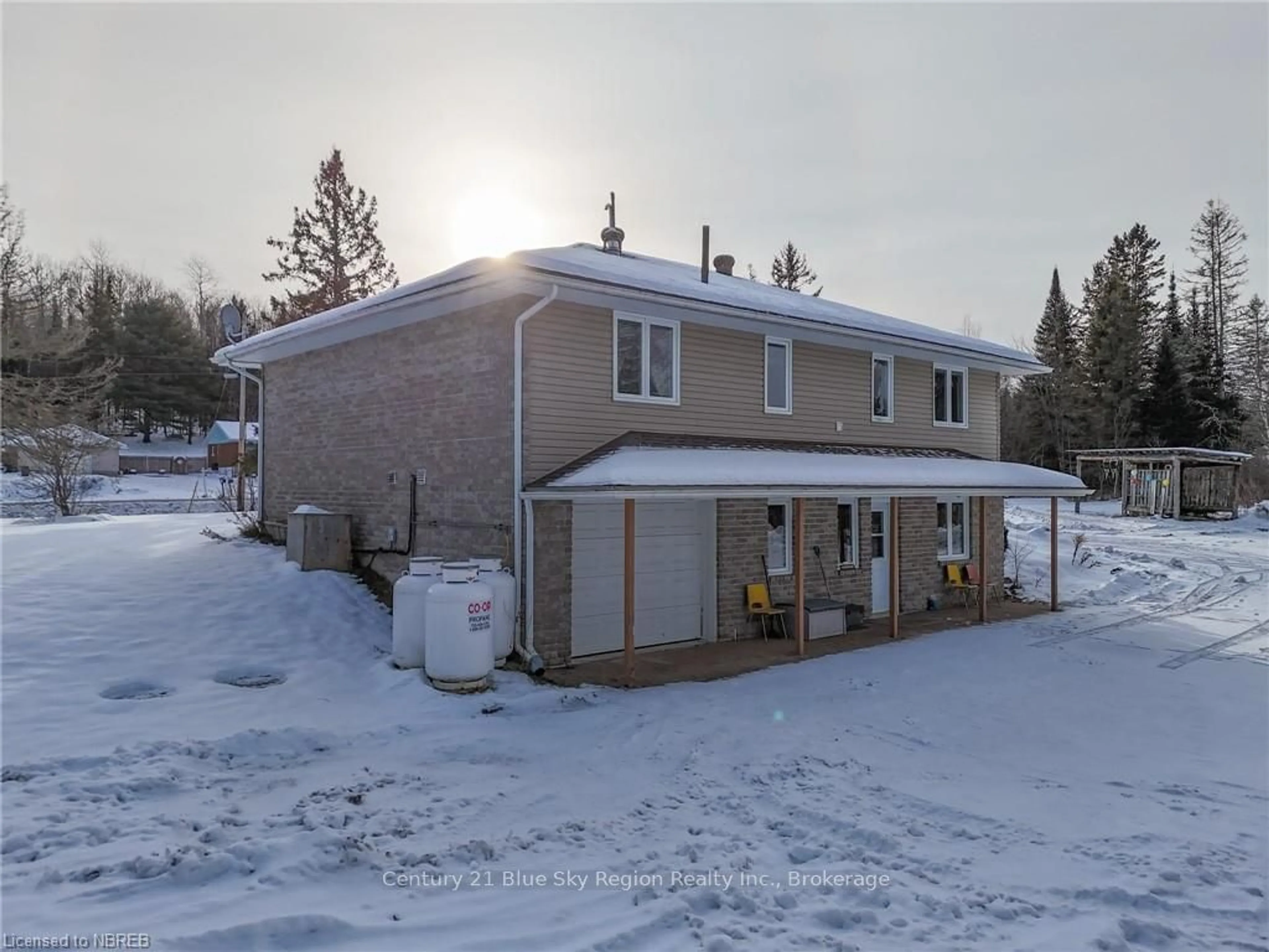 A pic from outside/outdoor area/front of a property/back of a property/a pic from drone, unknown for 37 HIGHWAY 531, Bonfield Ontario P0H 1E0