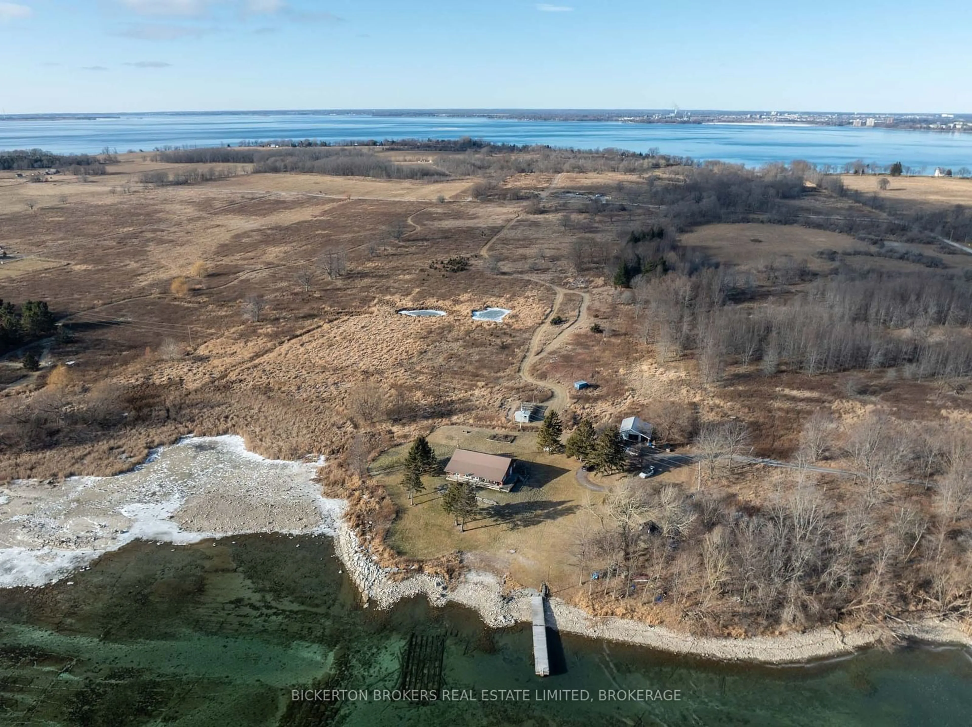 A pic from outside/outdoor area/front of a property/back of a property/a pic from drone, water/lake/river/ocean view for 1125 Nine Mile Point Rd, Frontenac Islands Ontario K0H 2Y0