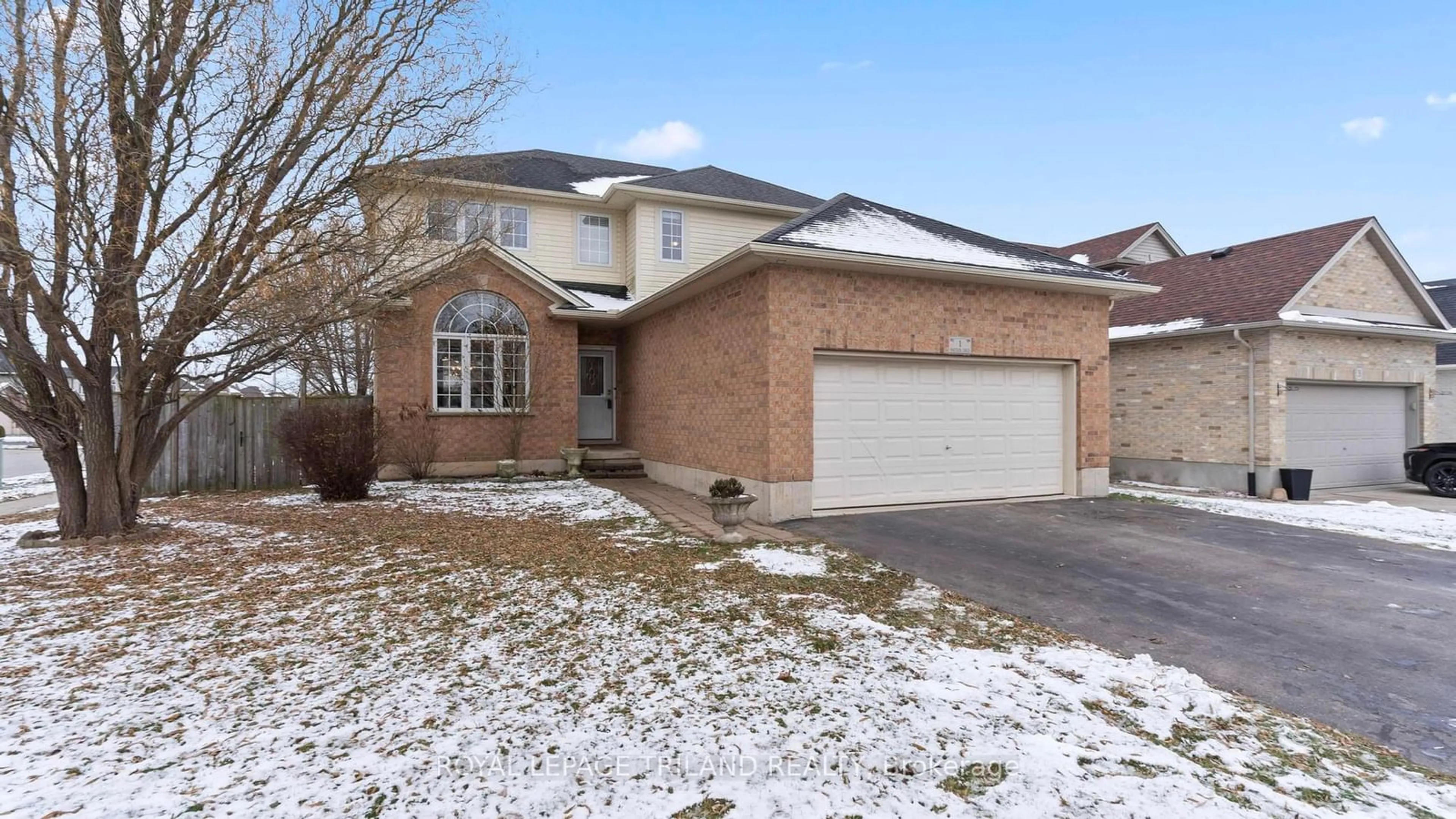 Home with brick exterior material, street for 1 Watson Cres, St. Thomas Ontario N5P 4P5