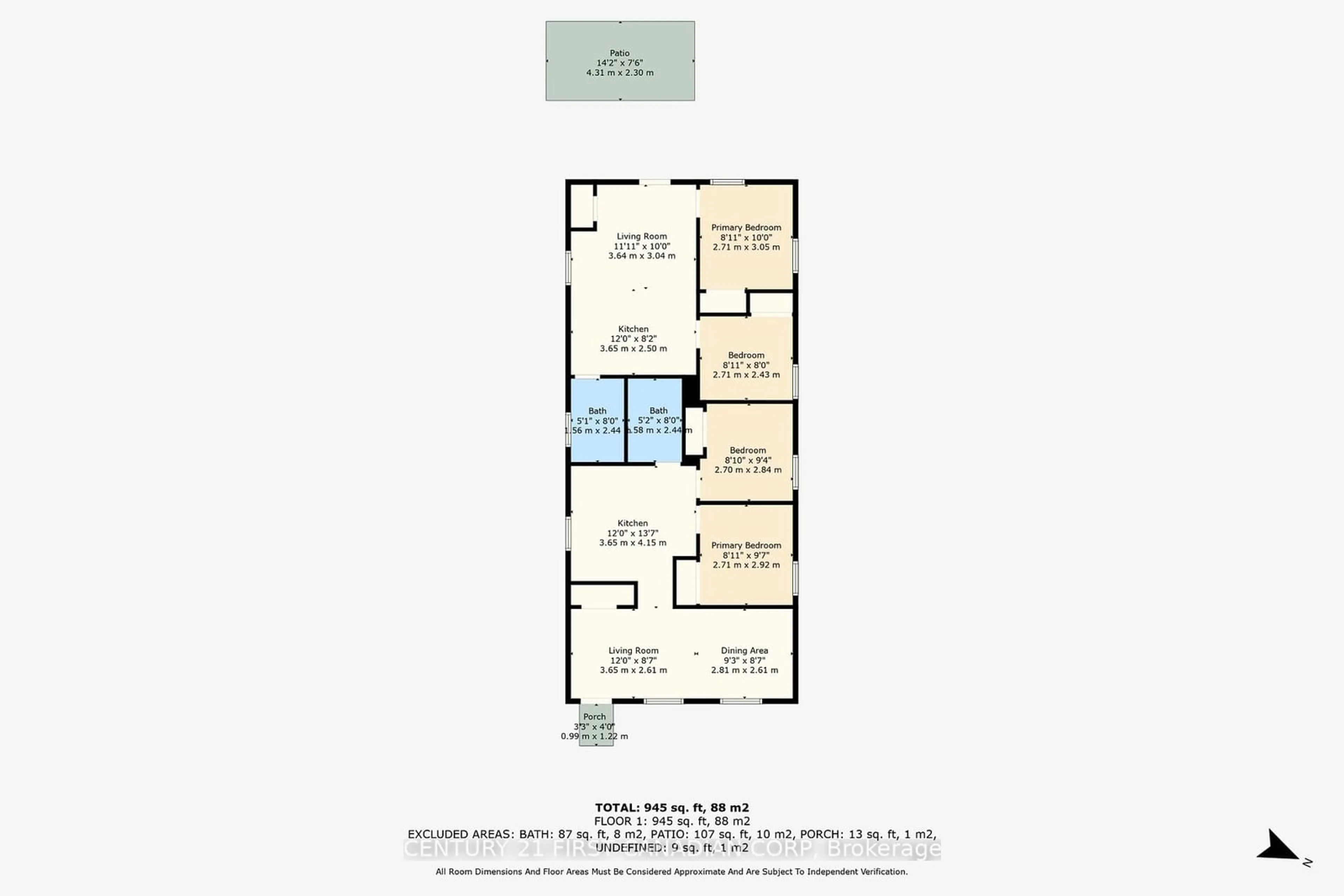 Floor plan for 435 Charlotte St, London Ontario N5W 4A5