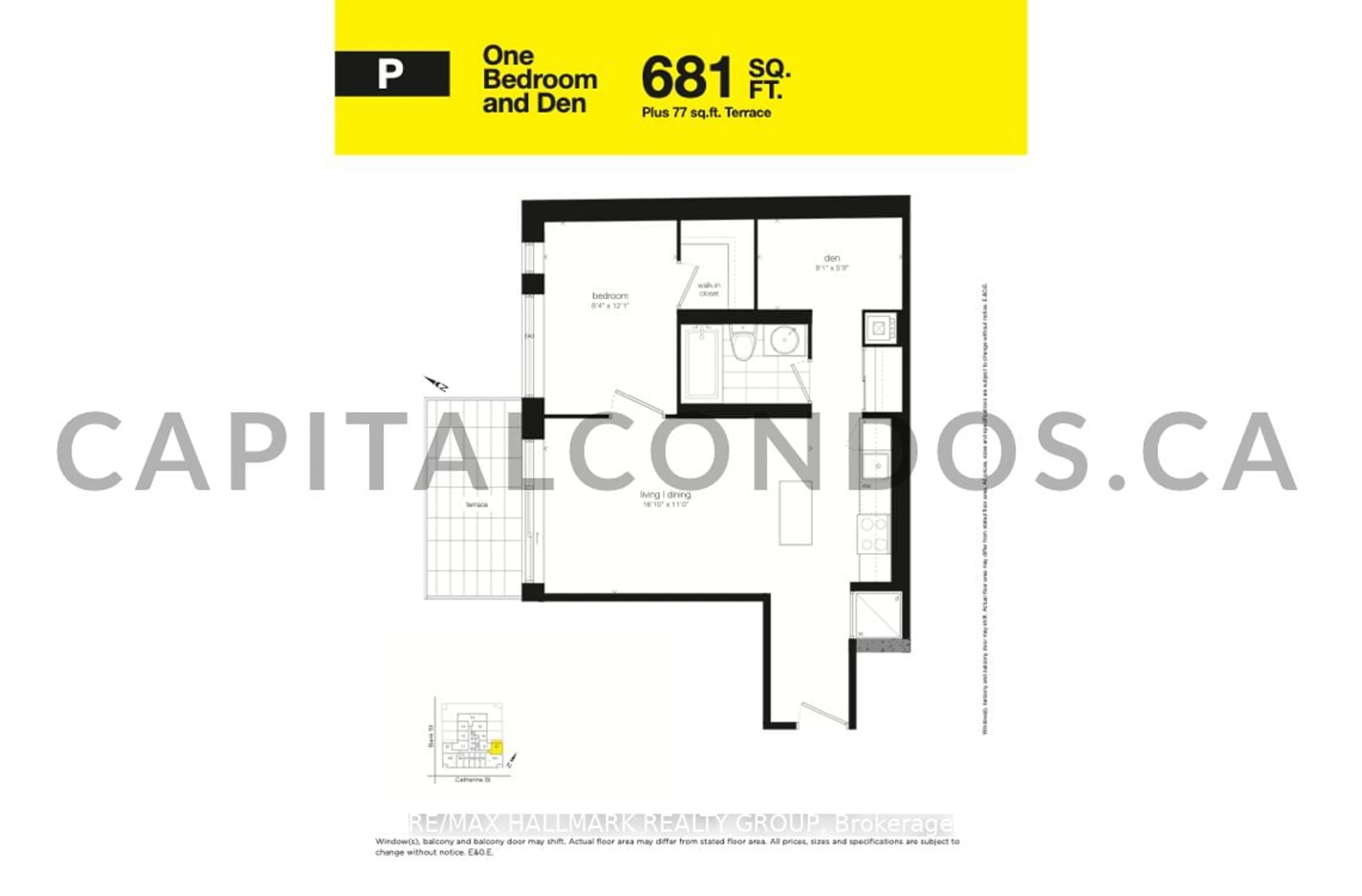 Floor plan for 203 Catherine St #202, Ottawa Centre Ontario K2P 1J5