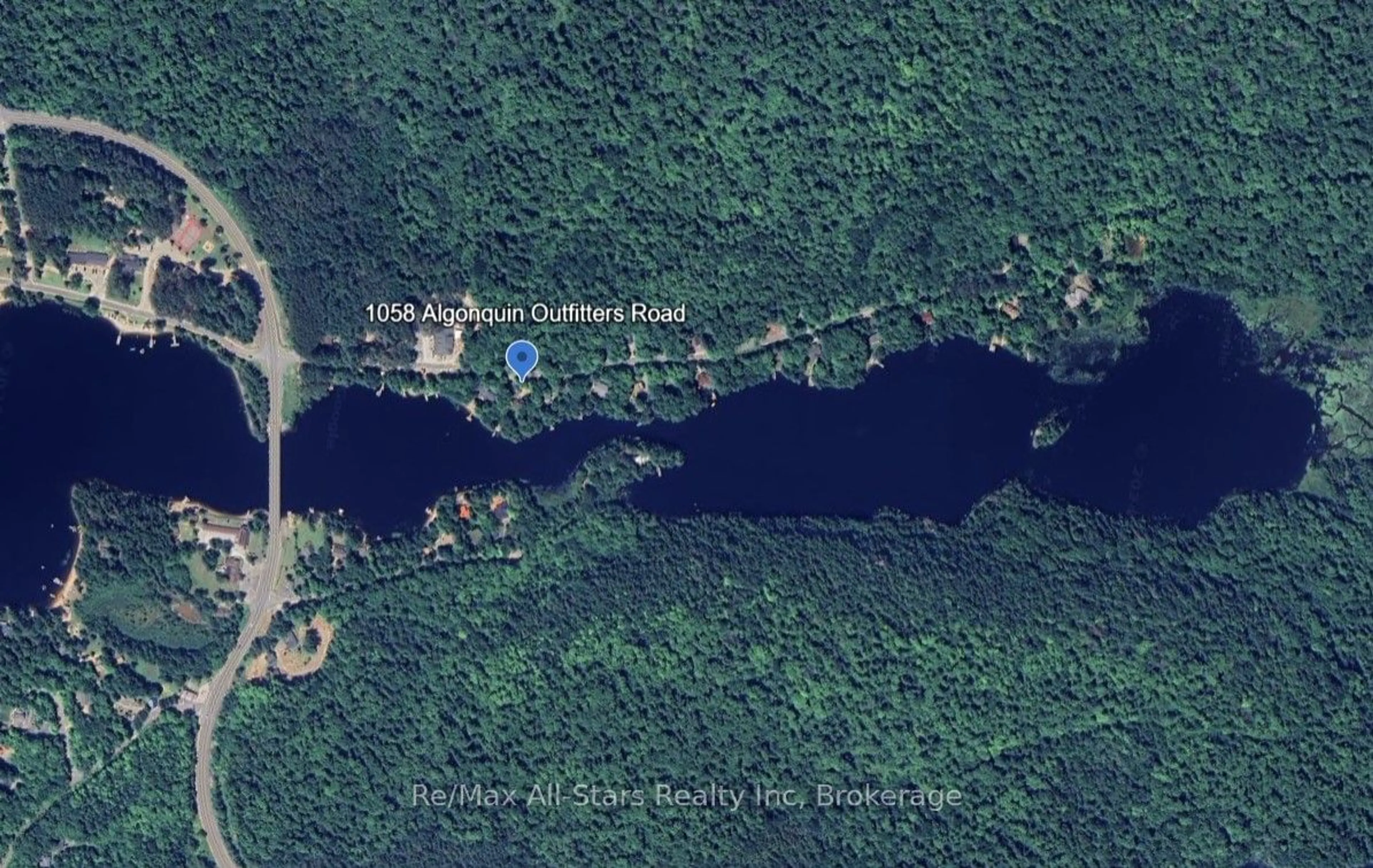 Picture of a map for 1058 Algonquin Outfitters Rd, Algonquin Highlands Ontario P0A 1H0