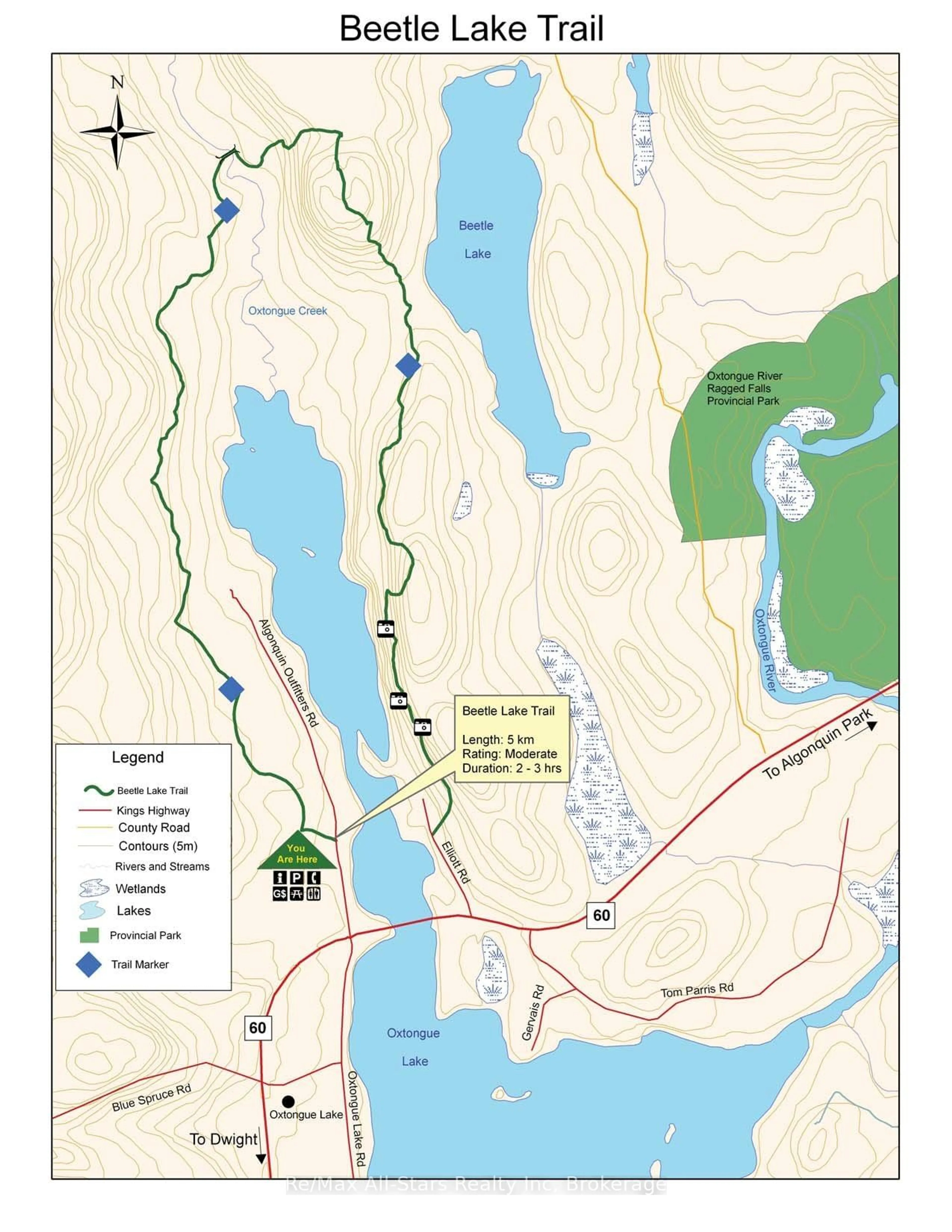 Picture of a map for 1058 Algonquin Outfitters Rd, Algonquin Highlands Ontario P0A 1H0