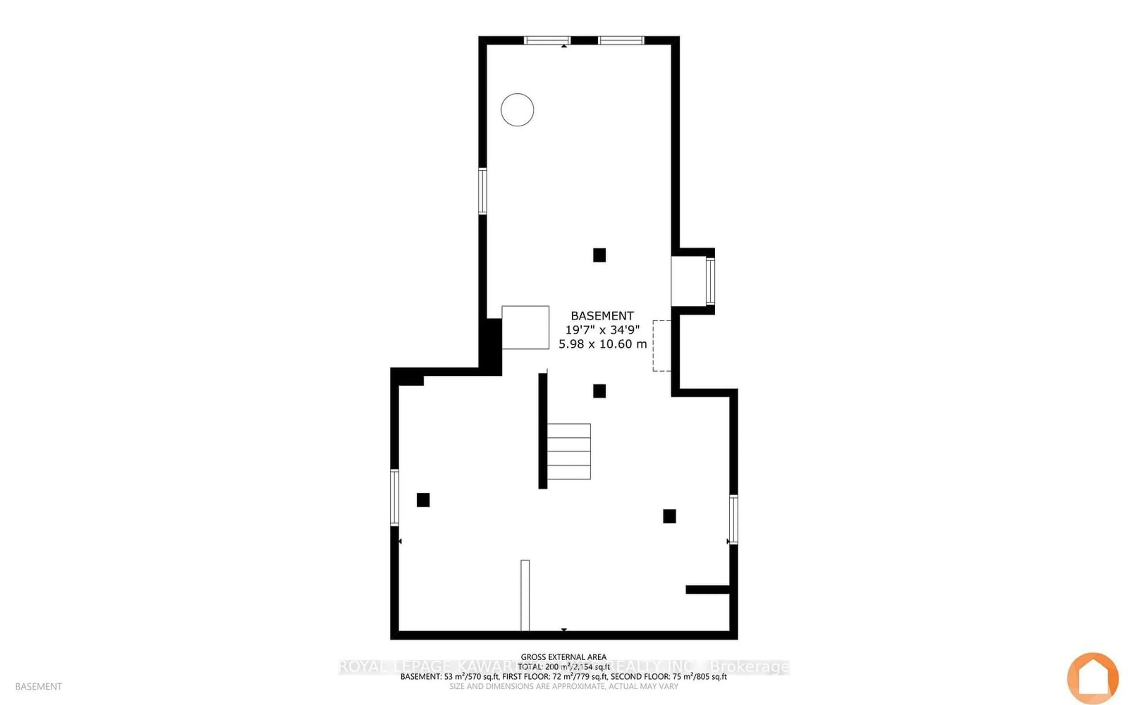 Floor plan for 18 Bond St, Kawartha Lakes Ontario K9V 3P6