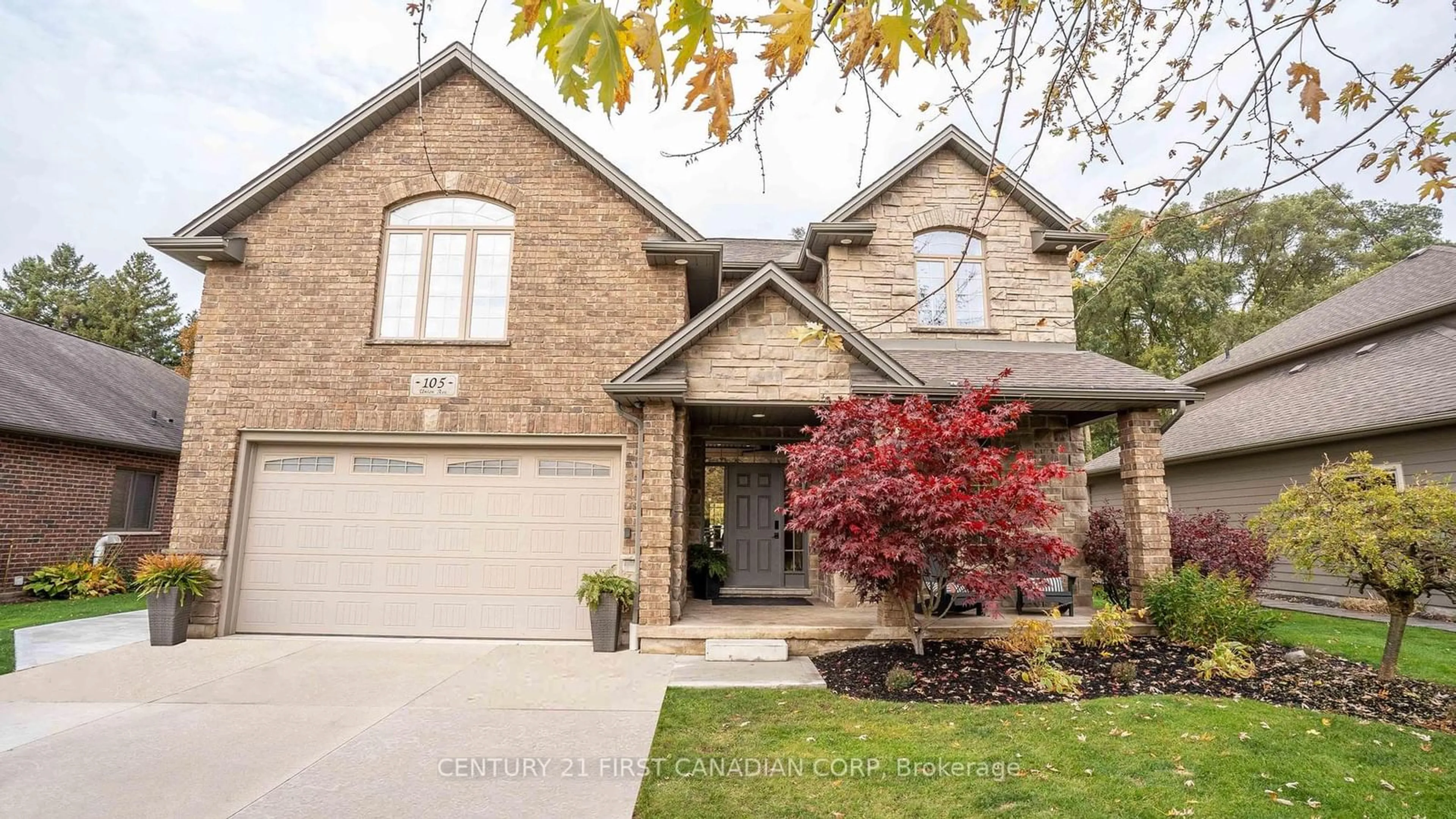 Home with brick exterior material, street for 105 UNION Ave, Middlesex Centre Ontario N0L 1R0