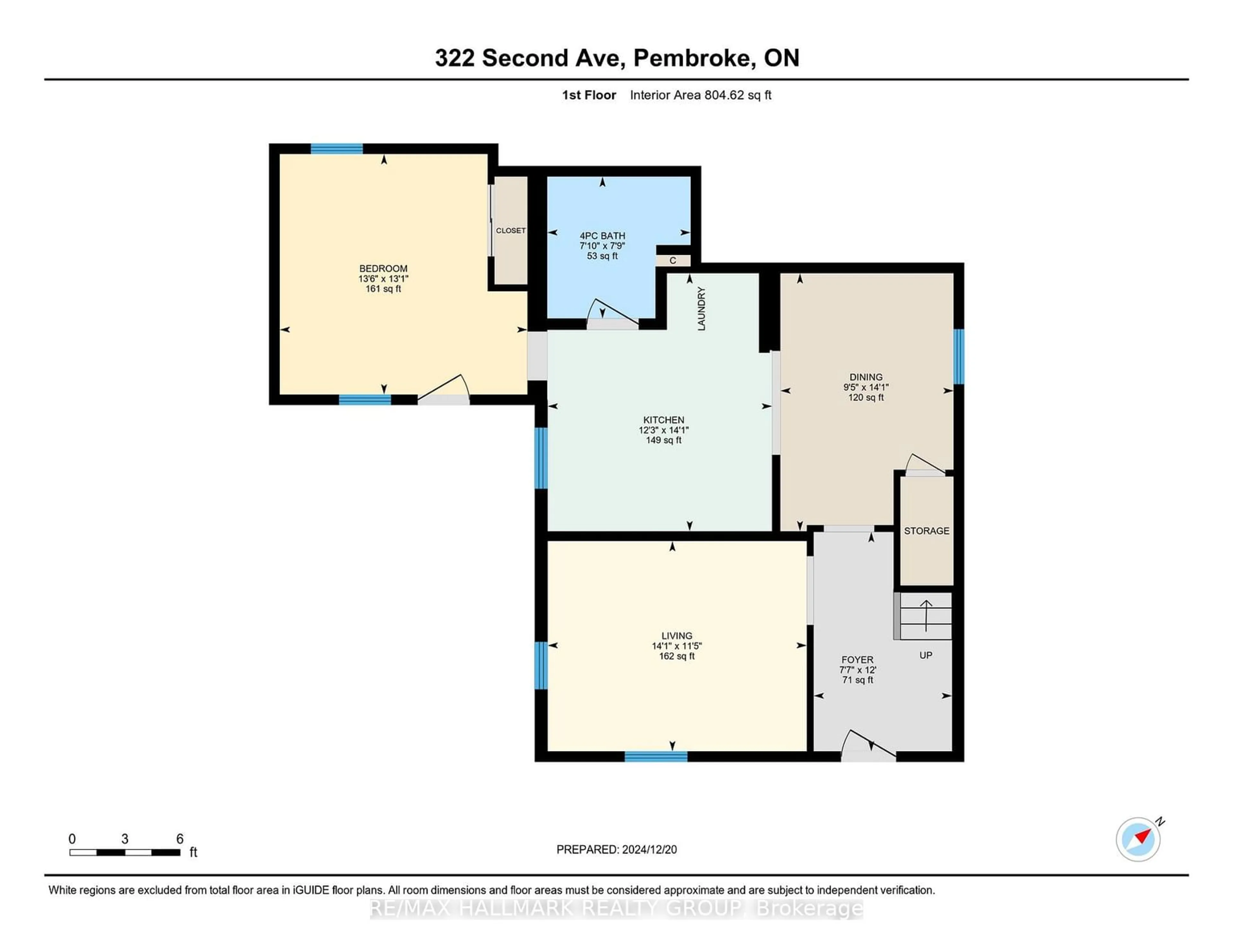 Floor plan for 322 SECOND Ave, Pembroke Ontario K8A 5E9