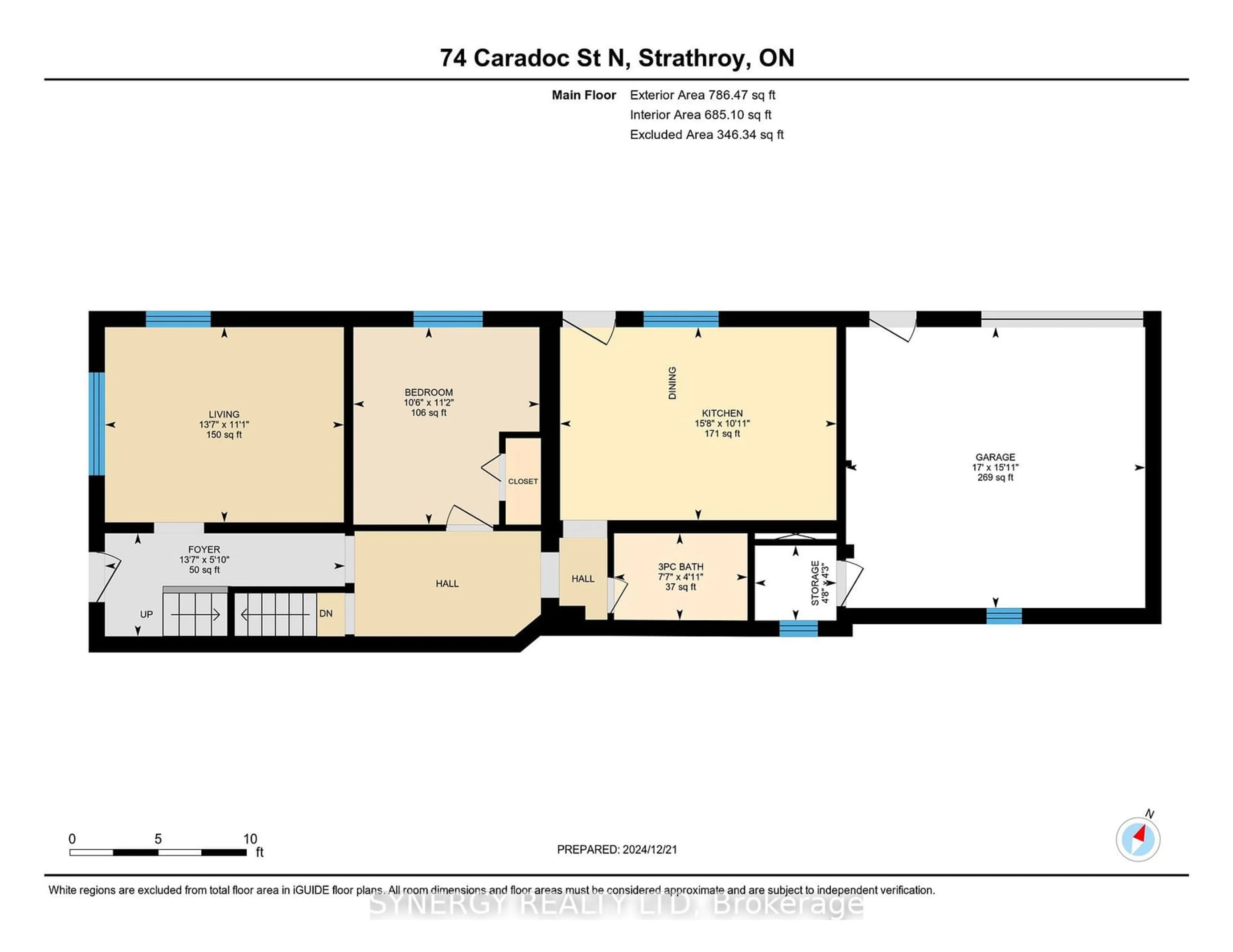 Floor plan for 74 Caradoc St, Strathroy-Caradoc Ontario N7G 2M7