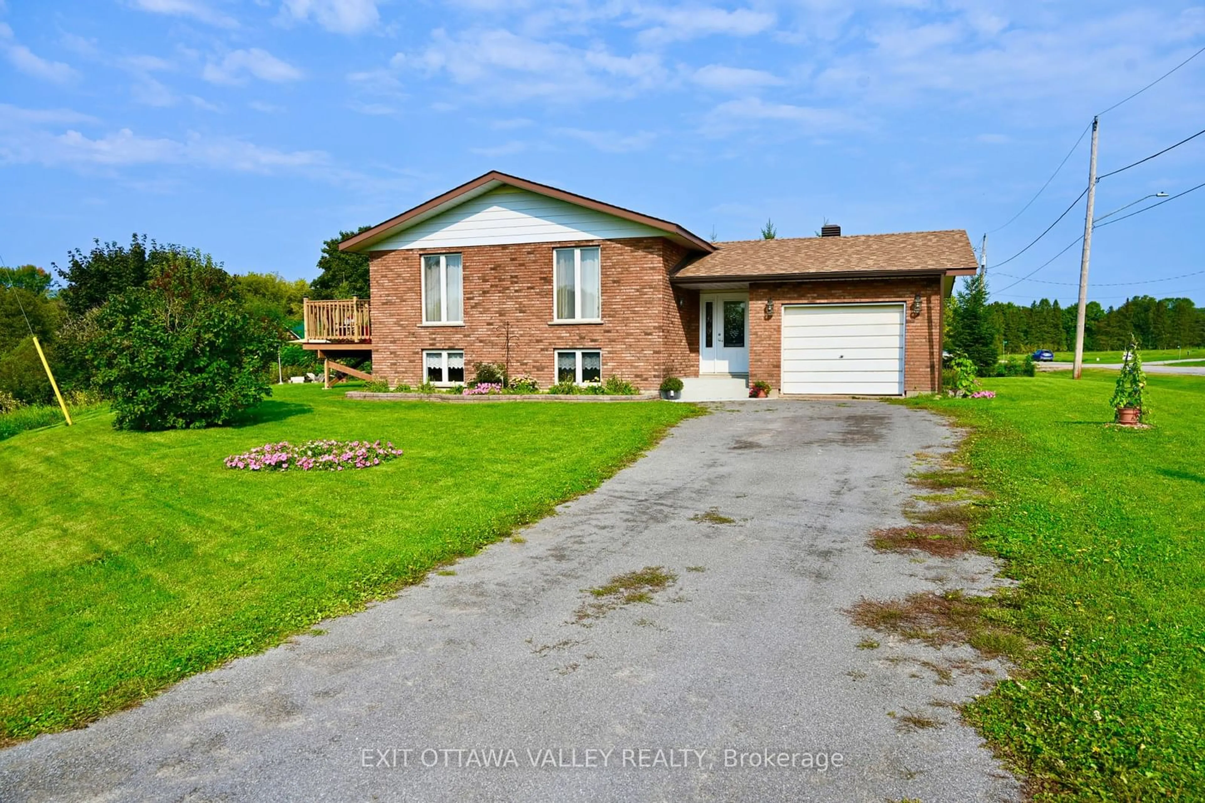 Home with brick exterior material, street for 1932 Gore Line, Whitewater Region Ontario K0J 2L0