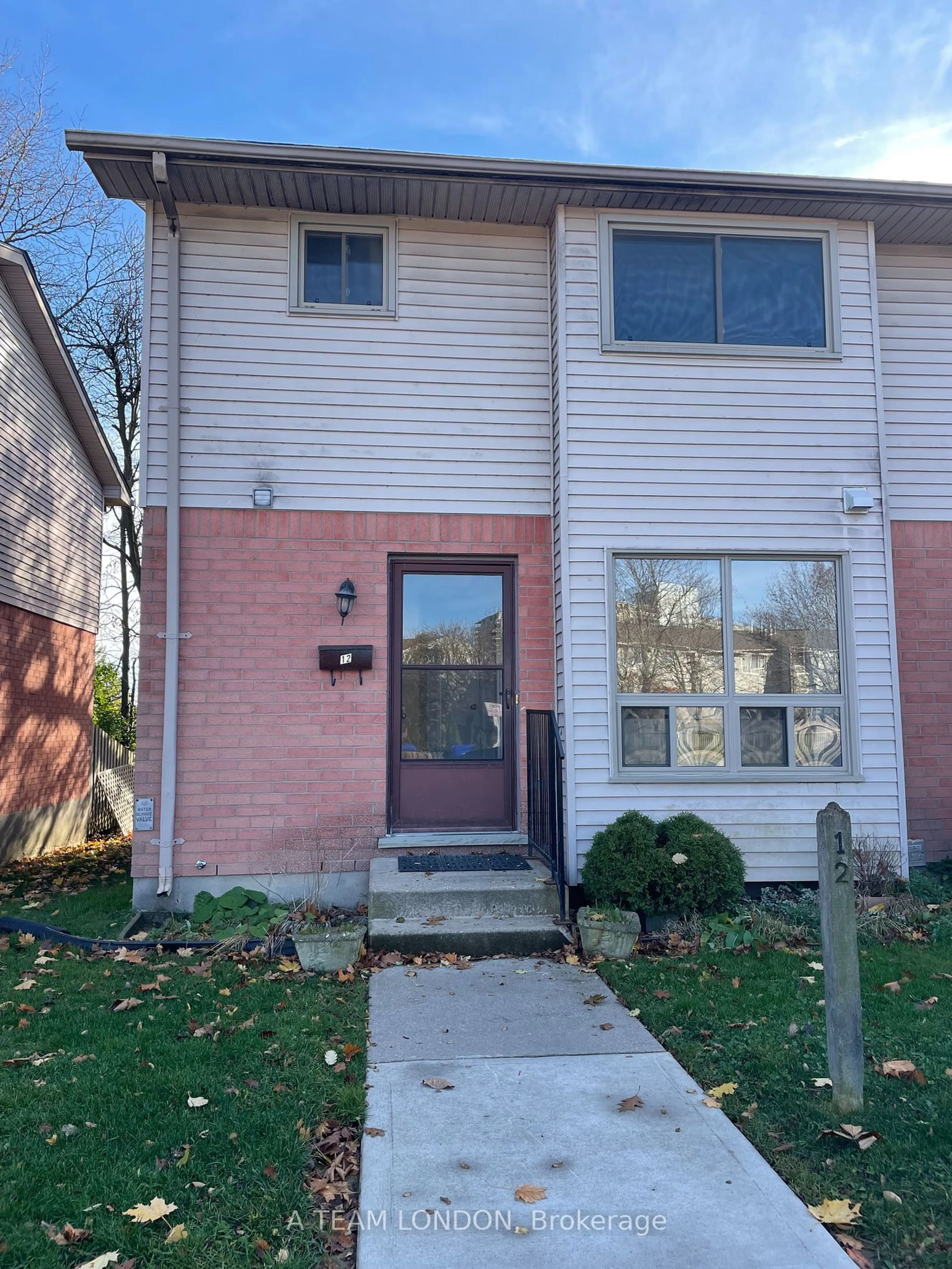 Home with brick exterior material, street for 355 Sandringham Cres #12, London Ontario N6C 5K3