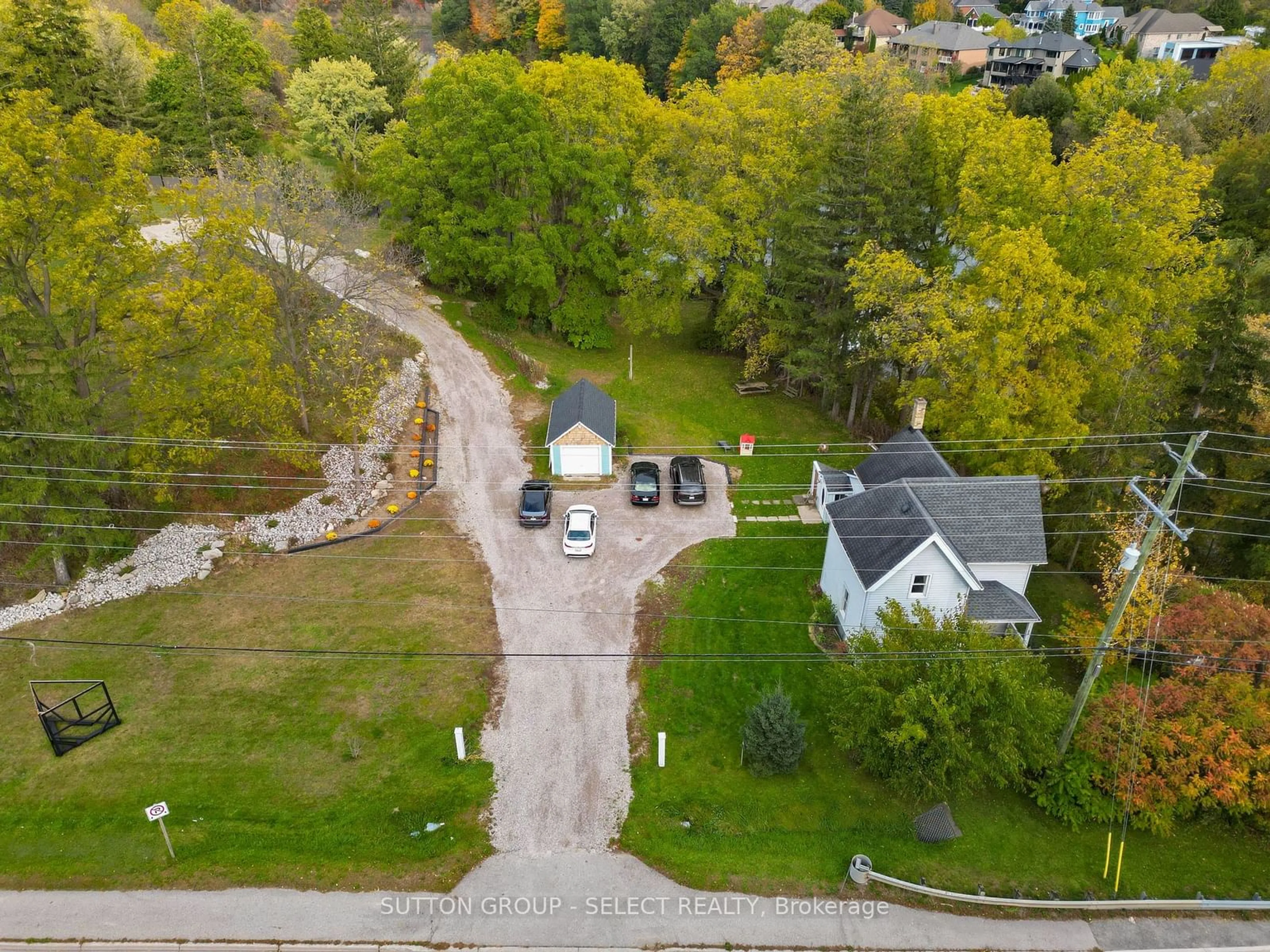 A pic from outside/outdoor area/front of a property/back of a property/a pic from drone, street for 21654 RICHMOND St, Middlesex Centre Ontario N5X 4B2