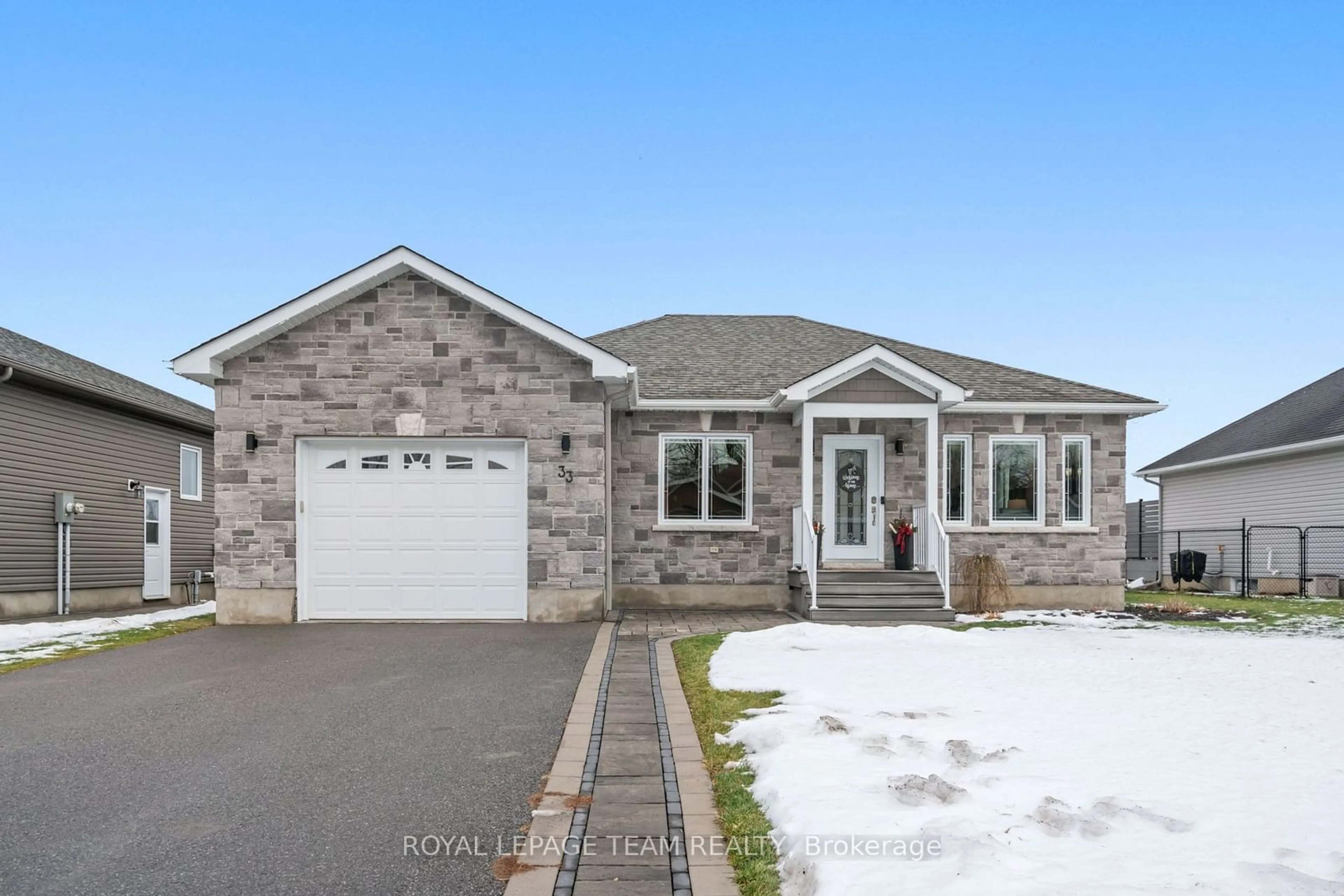 Home with brick exterior material, street for 33 Christie Lane, North Dundas Ontario K0C 2K0