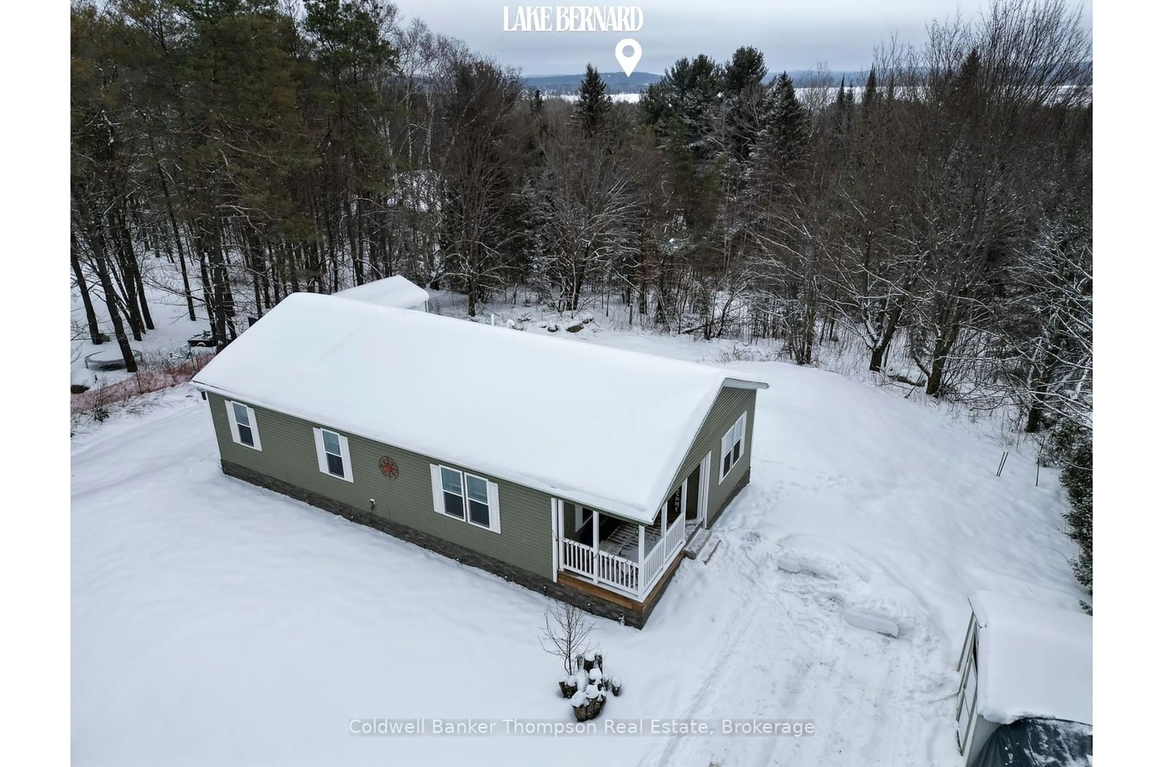 A pic from outside/outdoor area/front of a property/back of a property/a pic from drone, unknown for 23 Golf Lane, Strong Ontario P0A 1Z0