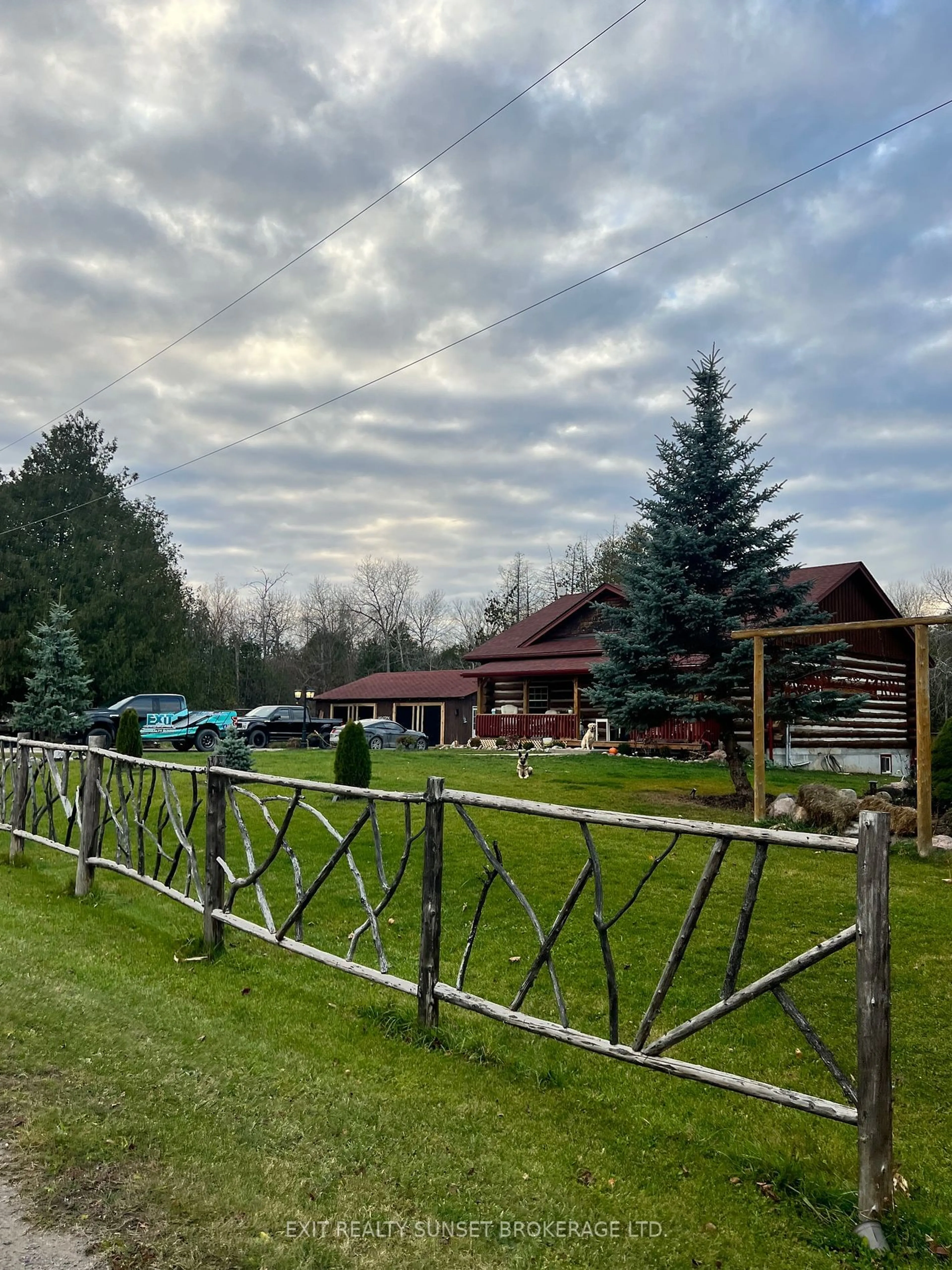 A pic from outside/outdoor area/front of a property/back of a property/a pic from drone, mountain view for 91 Spen Haven Rd, Kawartha Lakes Ontario K9V 4R6