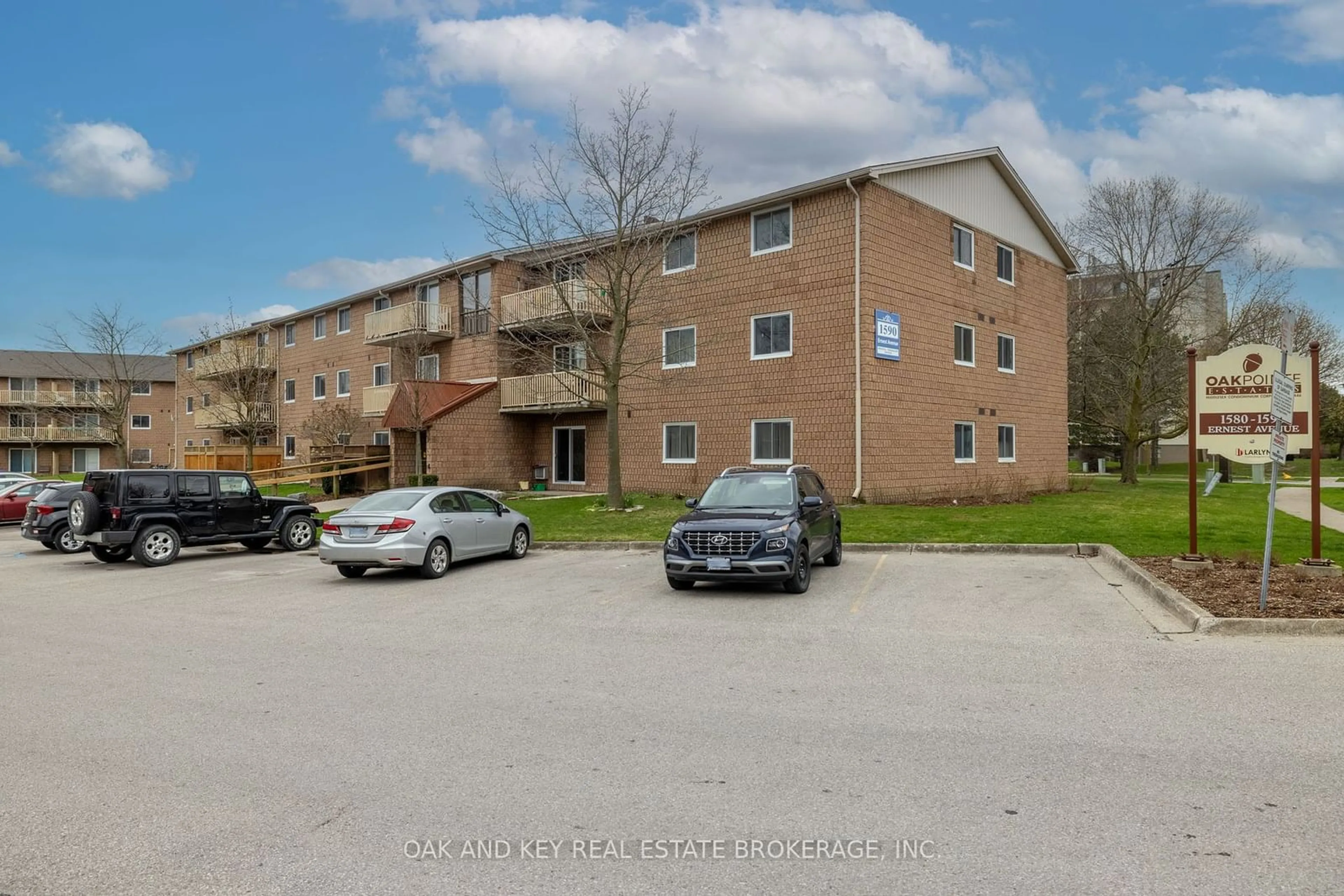 A pic from outside/outdoor area/front of a property/back of a property/a pic from drone, unknown for 1590 Ernest Ave #301, London Ontario N6E 2V4