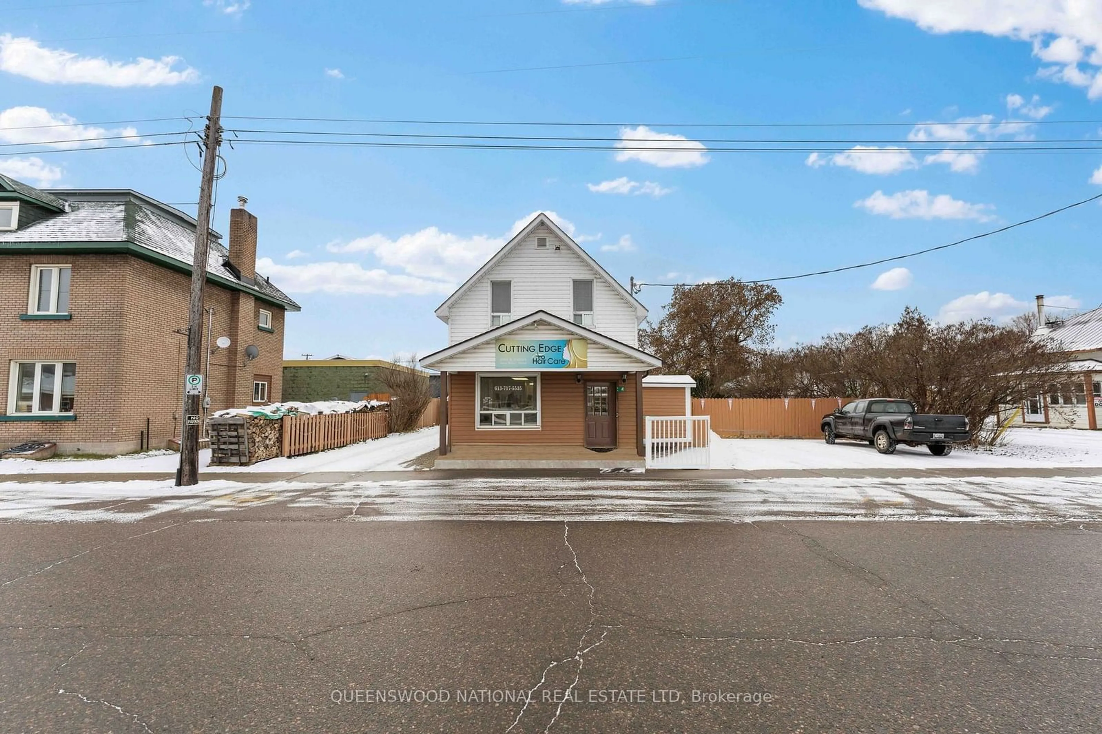 A pic from outside/outdoor area/front of a property/back of a property/a pic from drone, street for 41 Inglis St, Madawaska Valley Ontario K0J 1B0