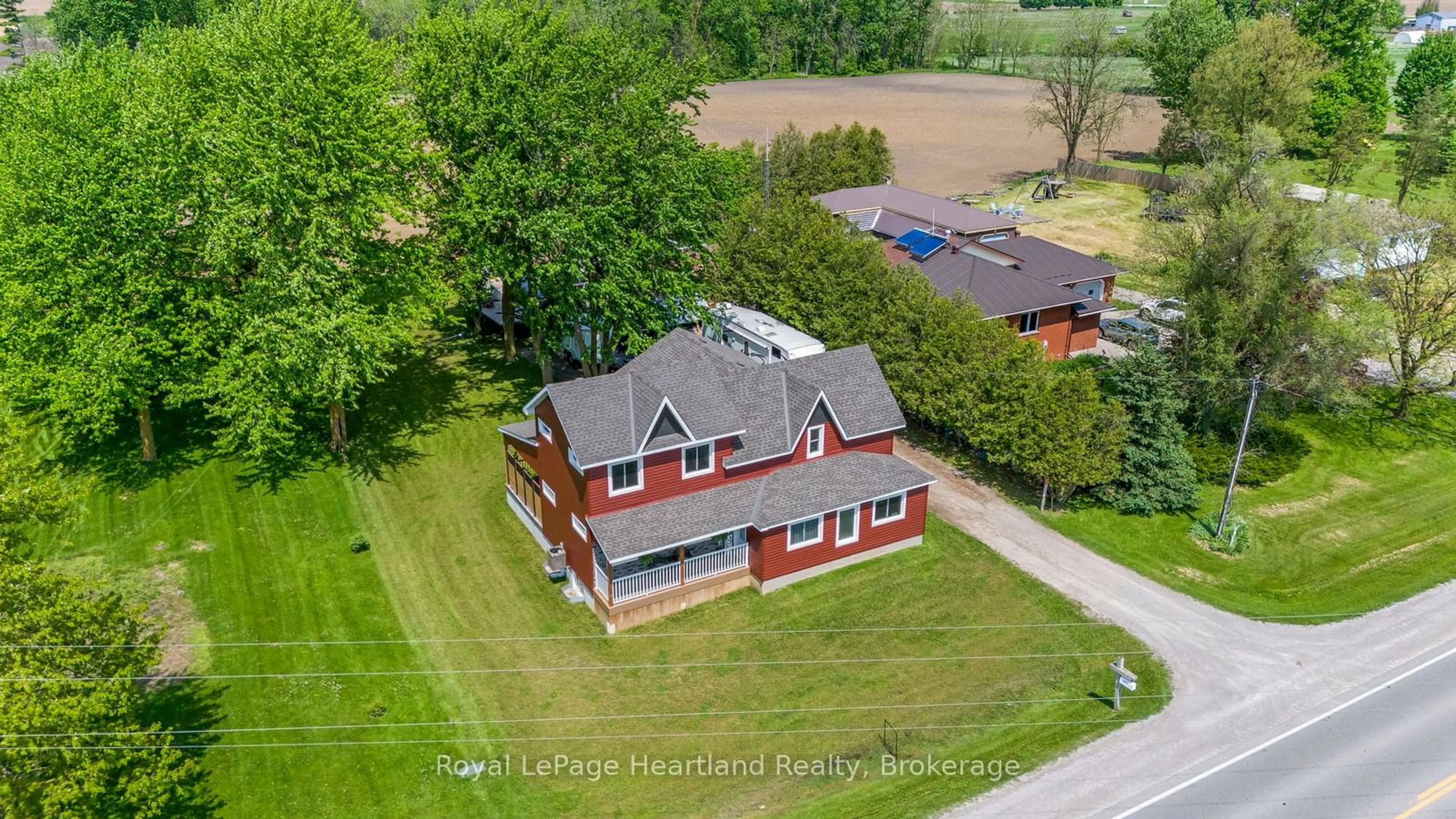 A pic from outside/outdoor area/front of a property/back of a property/a pic from drone, unknown for 4756 ROAD 164, West Perth Ontario N0K 1N0