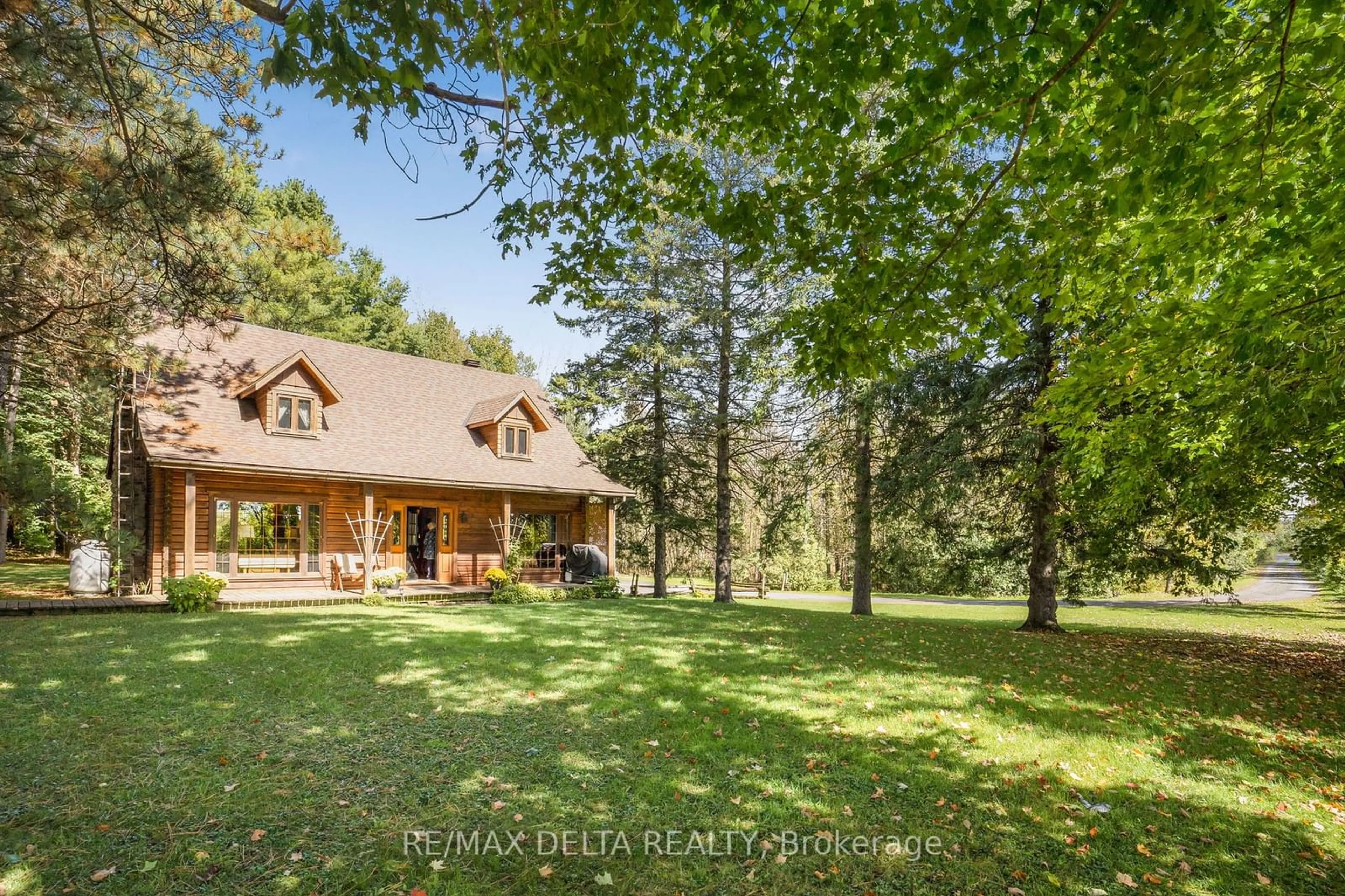 A pic from outside/outdoor area/front of a property/back of a property/a pic from drone, forest/trees view for 6758 NEWTON Rd, Champlain Ontario K0B 1R0