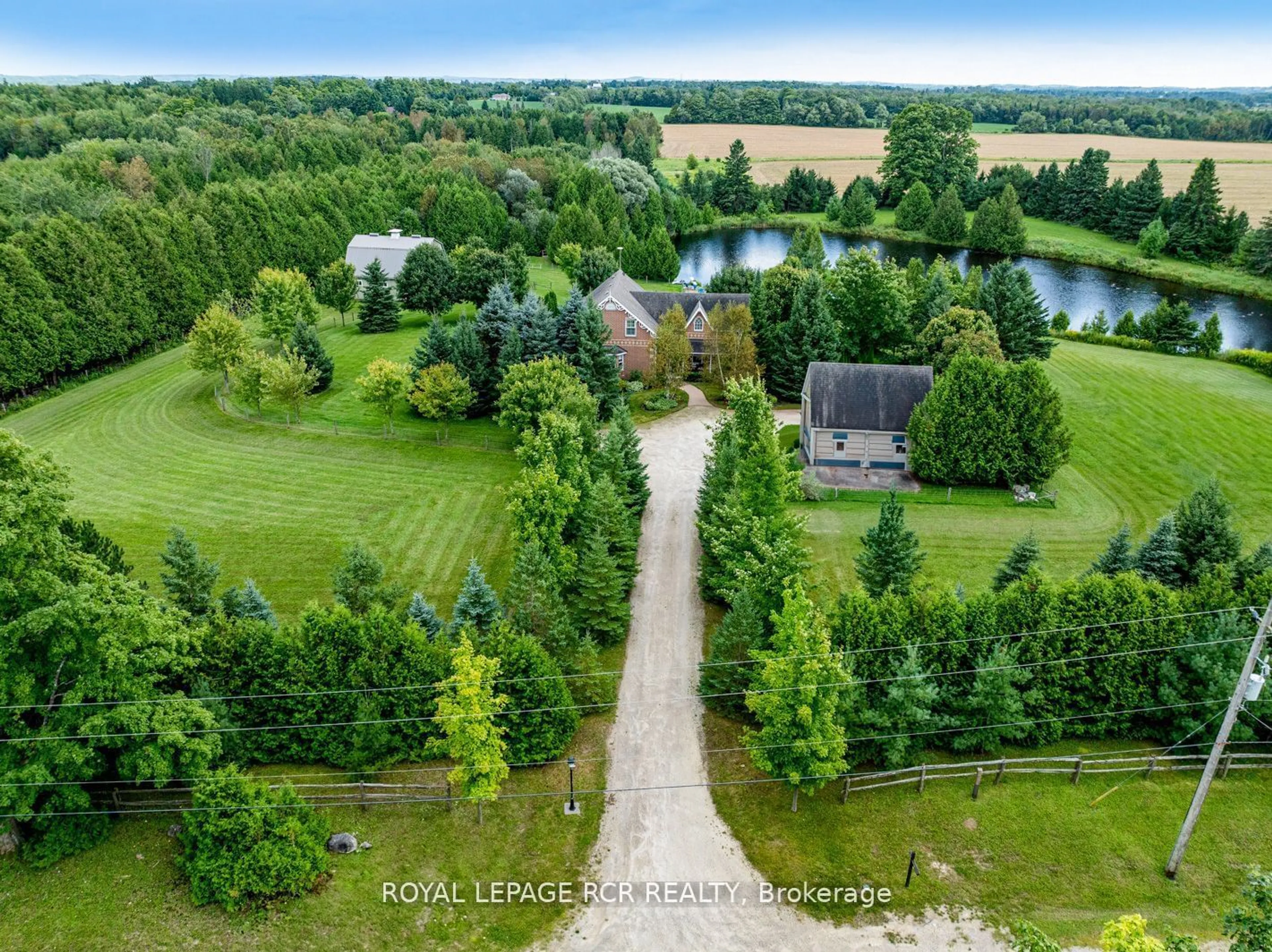 A pic from outside/outdoor area/front of a property/back of a property/a pic from drone, water/lake/river/ocean view for 346398 Mono Centre Rd, Mono Ontario L9W 6S1