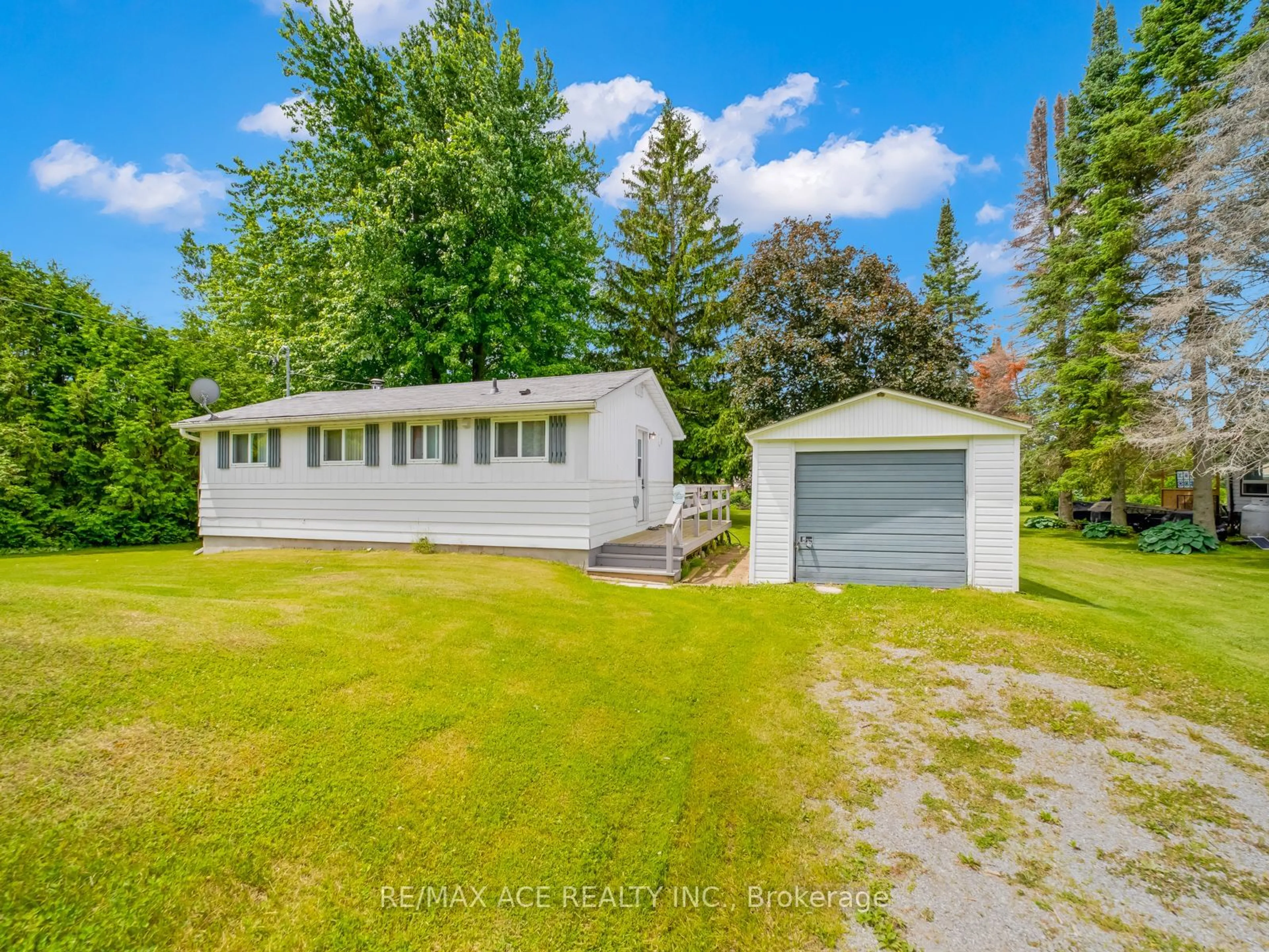 A pic from outside/outdoor area/front of a property/back of a property/a pic from drone, unknown for 69 Blythe Shore Rd, Kawartha Lakes Ontario K0M 1N0