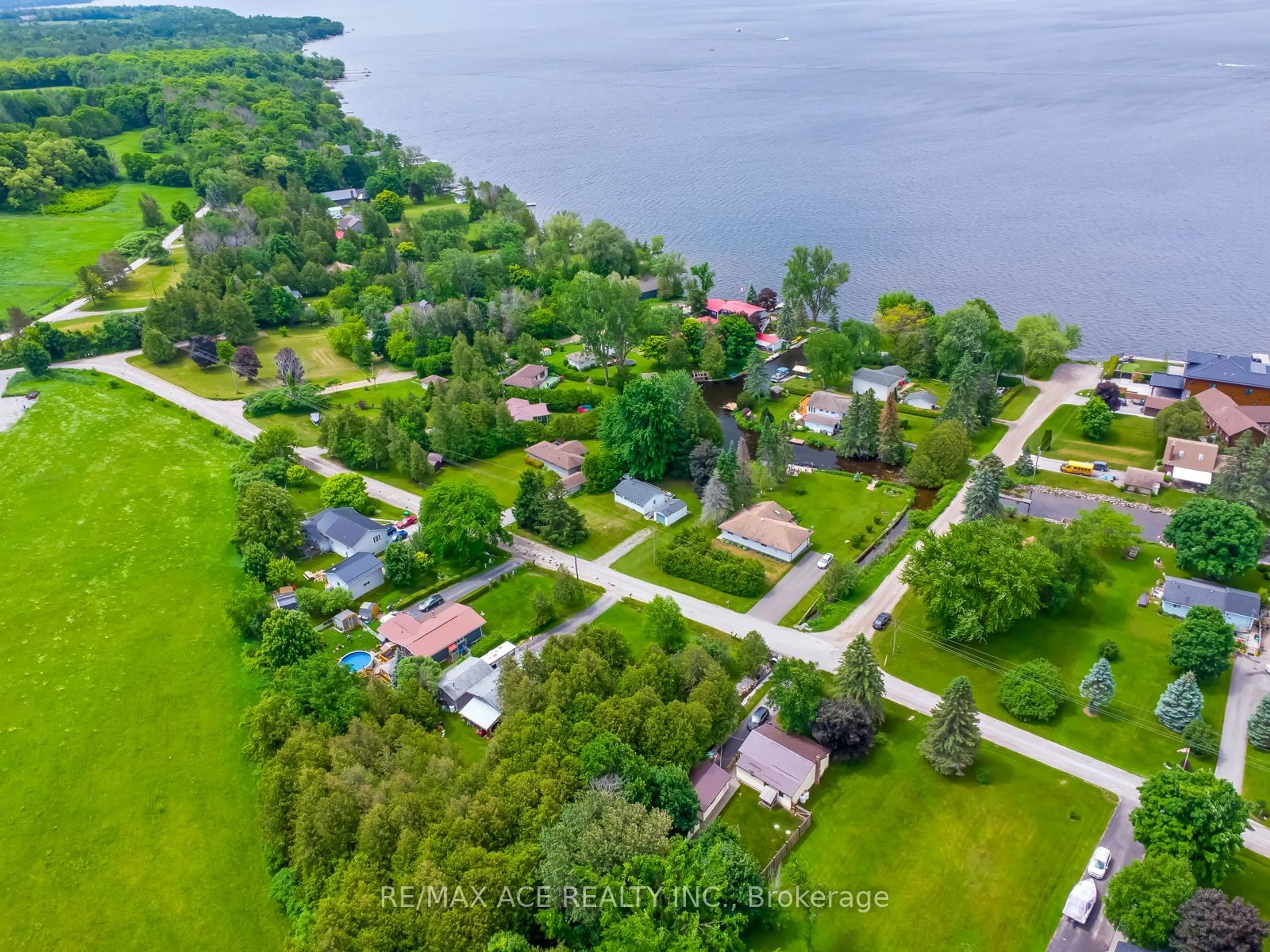 A pic from outside/outdoor area/front of a property/back of a property/a pic from drone, water/lake/river/ocean view for 69 Blythe Shore Rd, Kawartha Lakes Ontario K0M 1N0