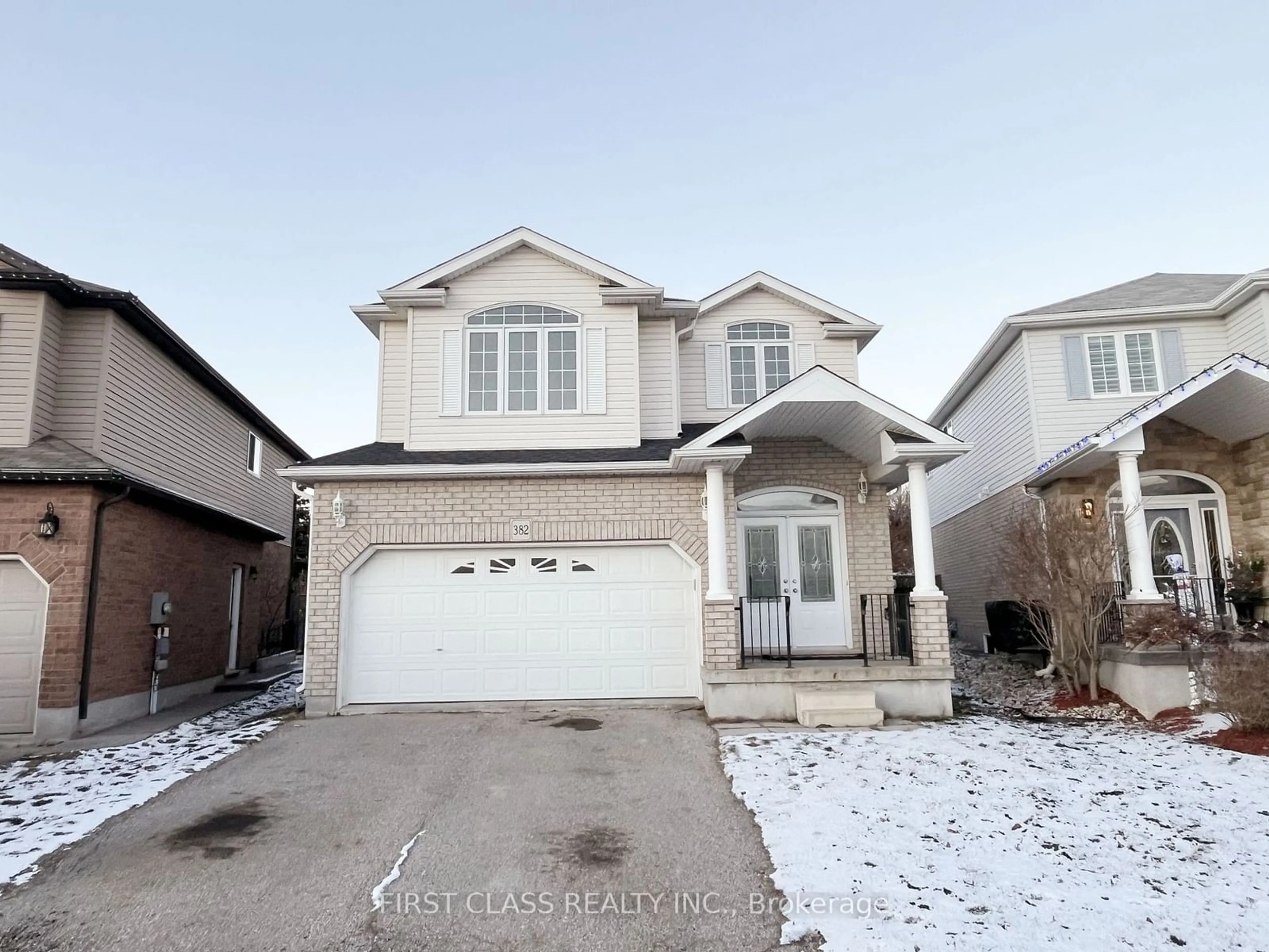 Home with vinyl exterior material, street for 382 TEALBY Cres, Waterloo Ontario N2J 0A1