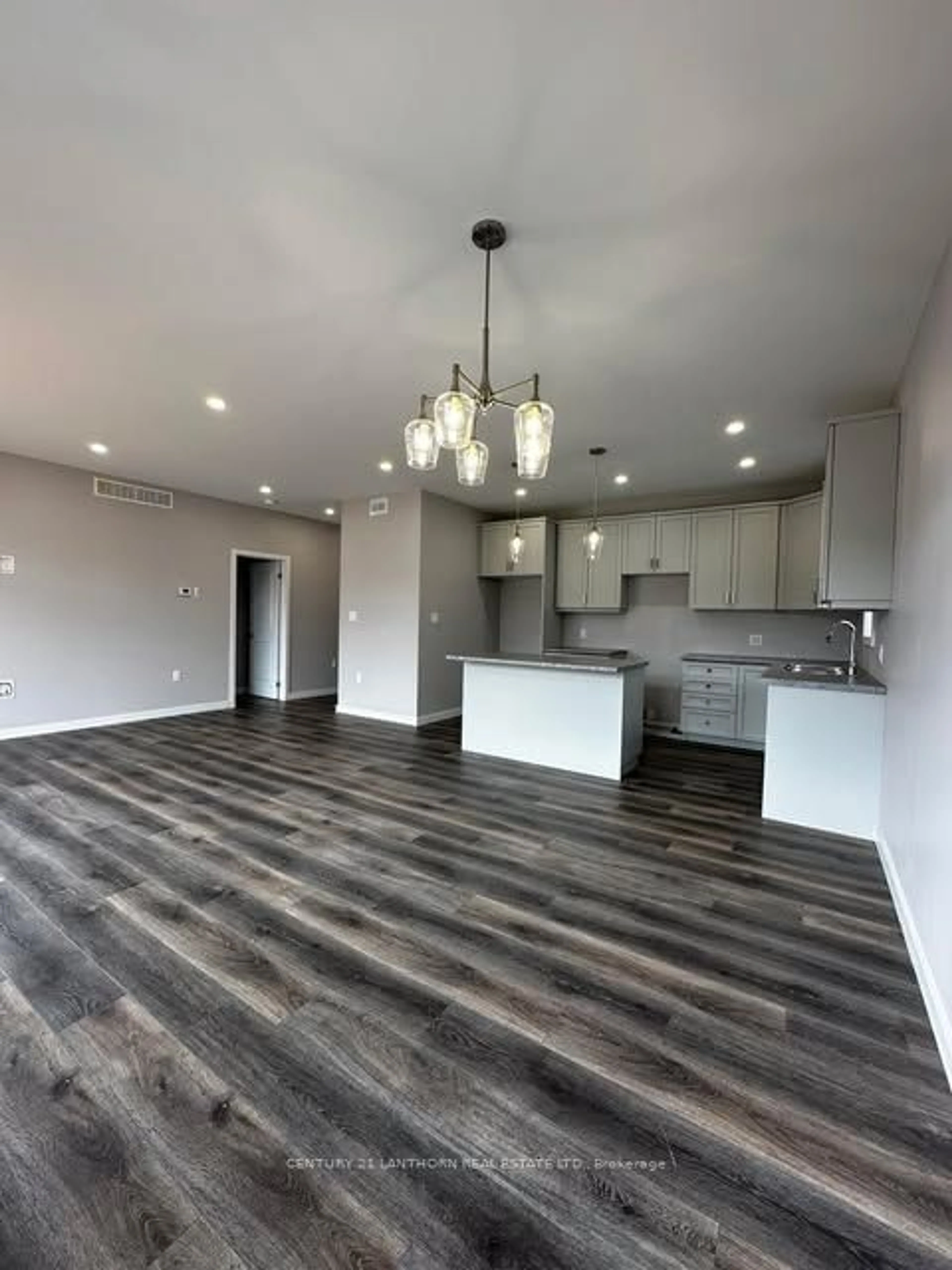 Open concept kitchen, wood/laminate floor for 44 Summit Cres, Belleville Ontario K8N 2X2