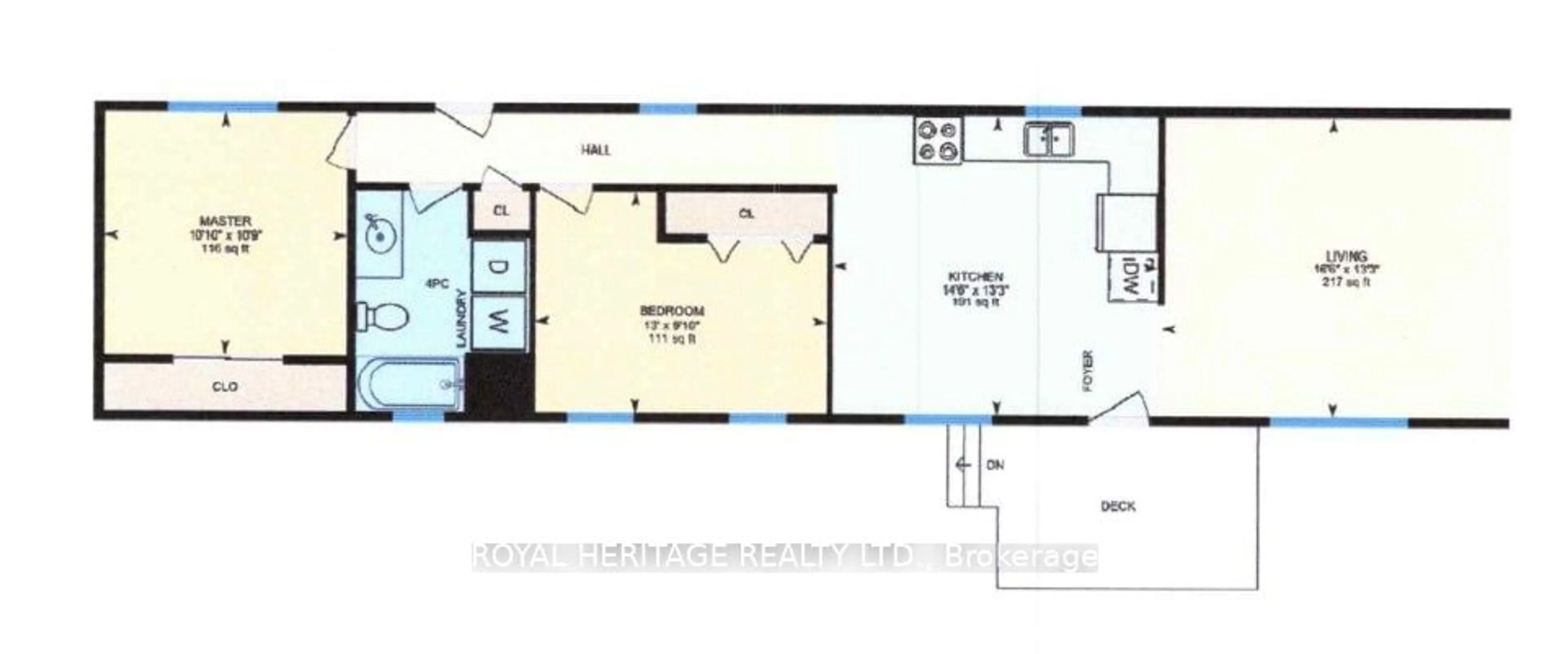 Floor plan for 227 Big Hill Rd #5, Leeds & Grenville Ontario K0H 2N0