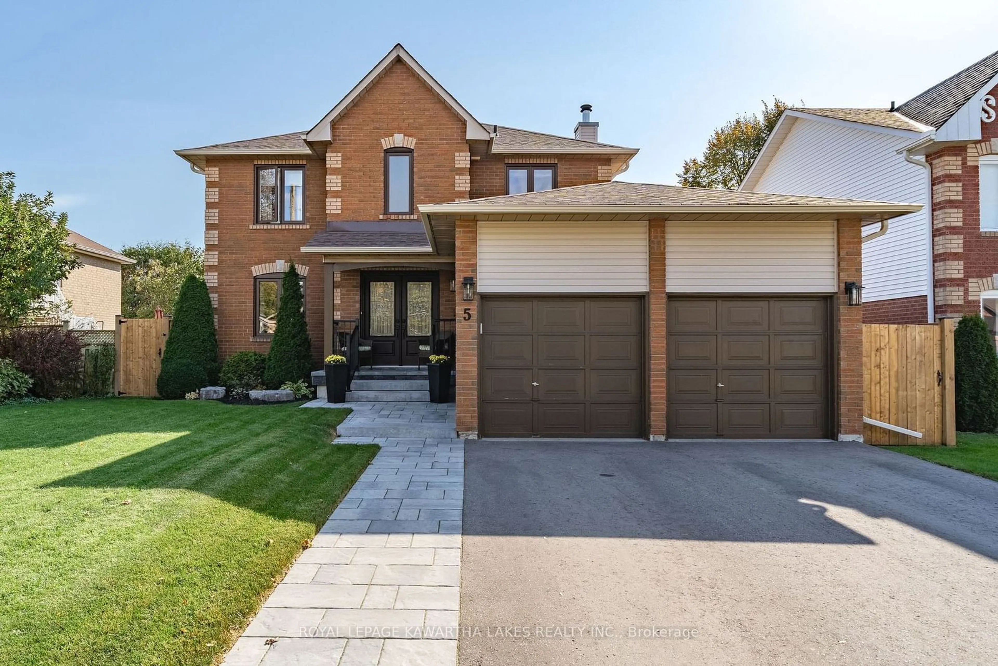 Home with brick exterior material, street for 5 Flavelle Cres, Kawartha Lakes Ontario K9V 6E2