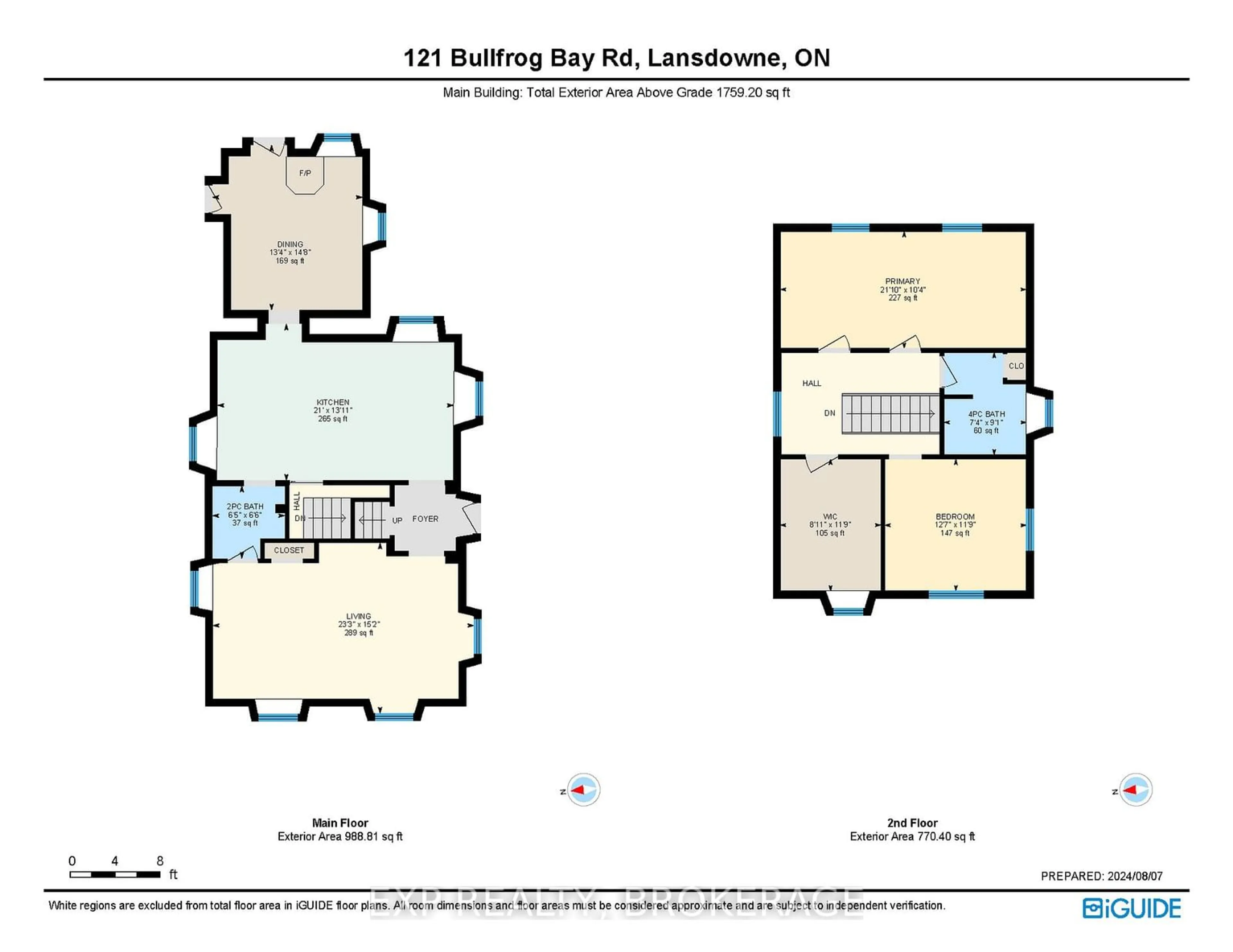 Floor plan for 121 BULLFROG BAY Rd, Leeds & Grenville Ontario K0E 1L0