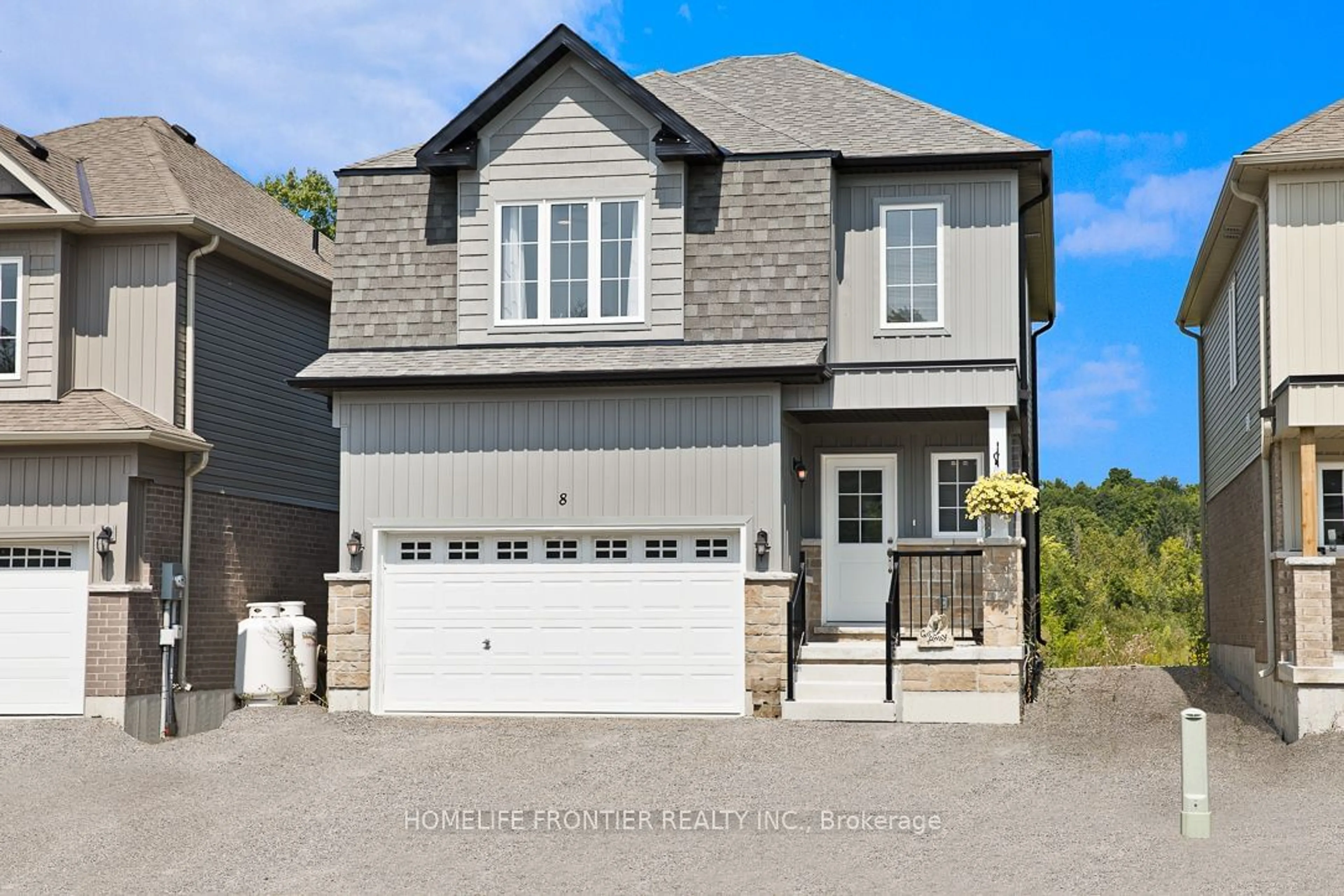 Home with vinyl exterior material, street for 8 Hillcroft Way, Kawartha Lakes Ontario K0M 1A0