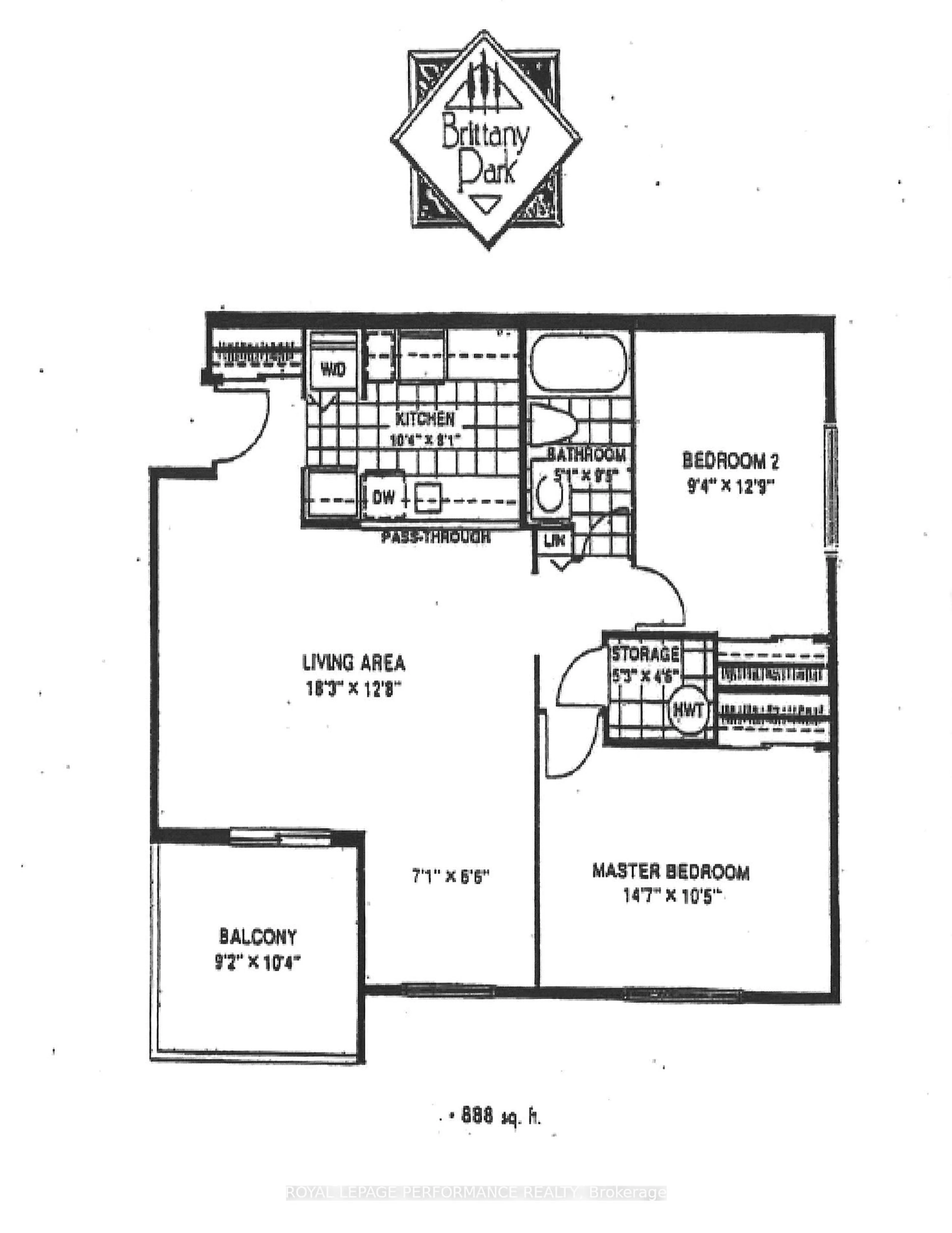 Floor plan for 260 Brittany Dr #316, Manor Park - Cardinal Glen and Area Ontario K1K 4M2