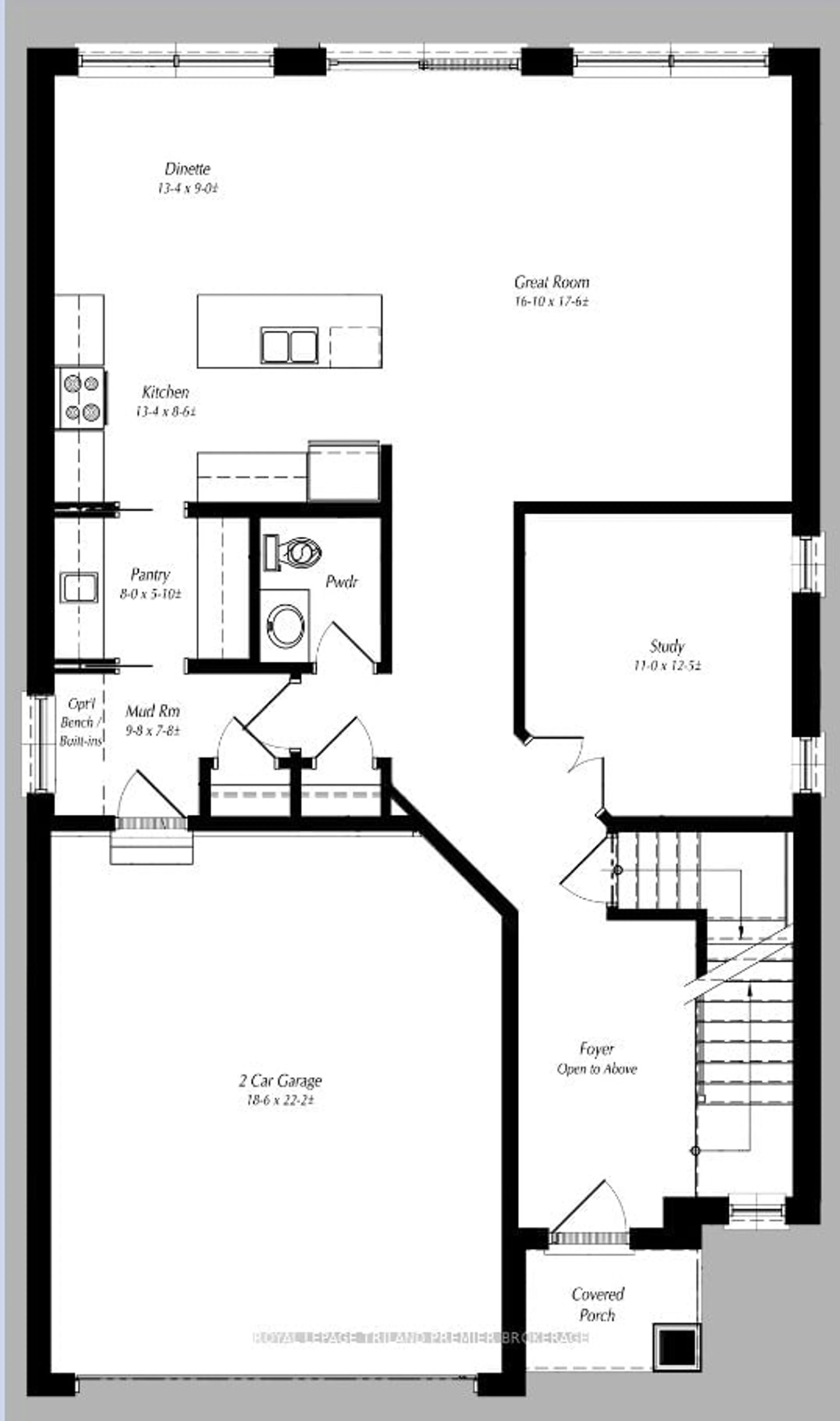 Floor plan for LOT 22 DEARING Dr, Lambton Shores Ontario N0M 1T0