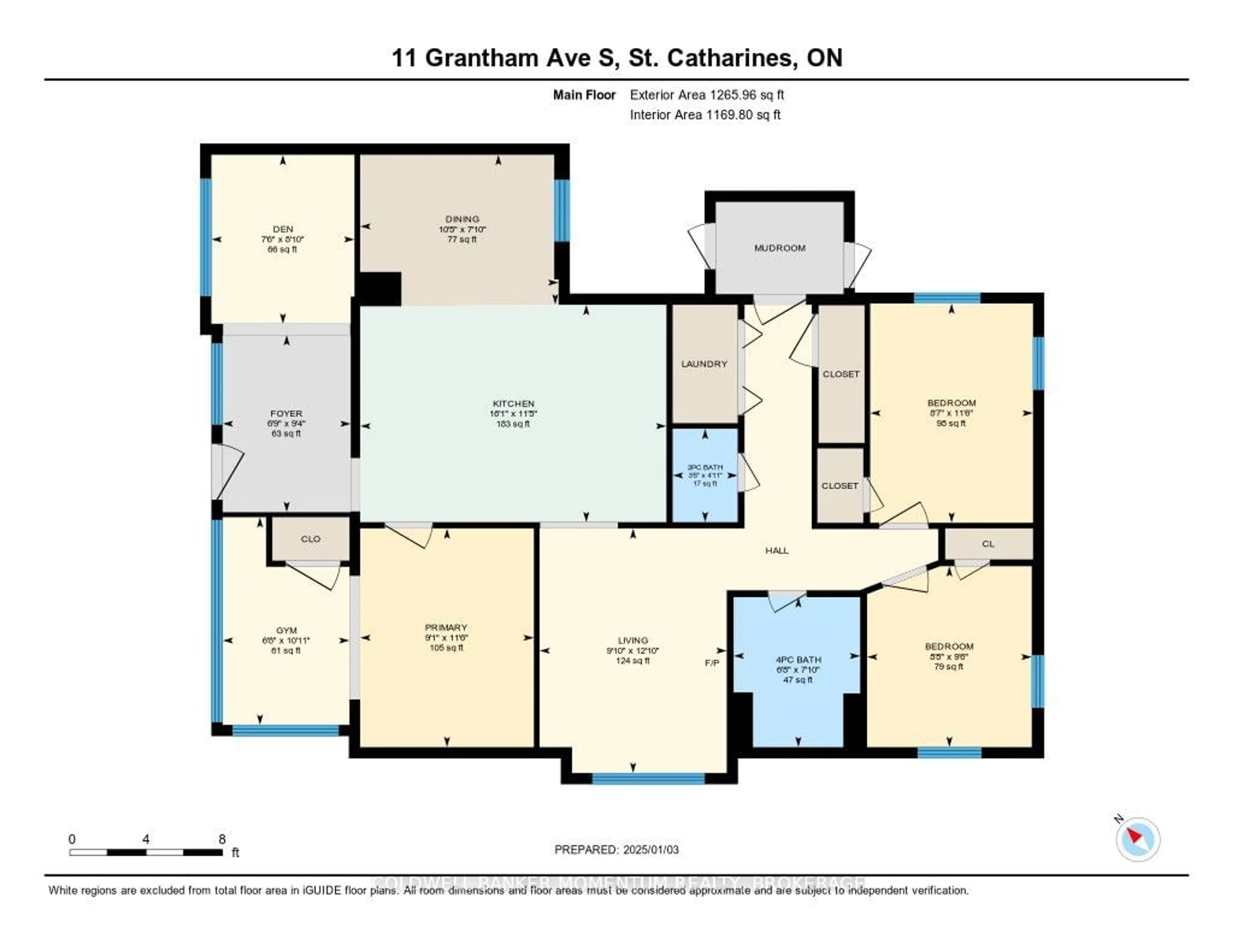 Floor plan for 11 Grantham Ave, St. Catharines Ontario L2P 3B3