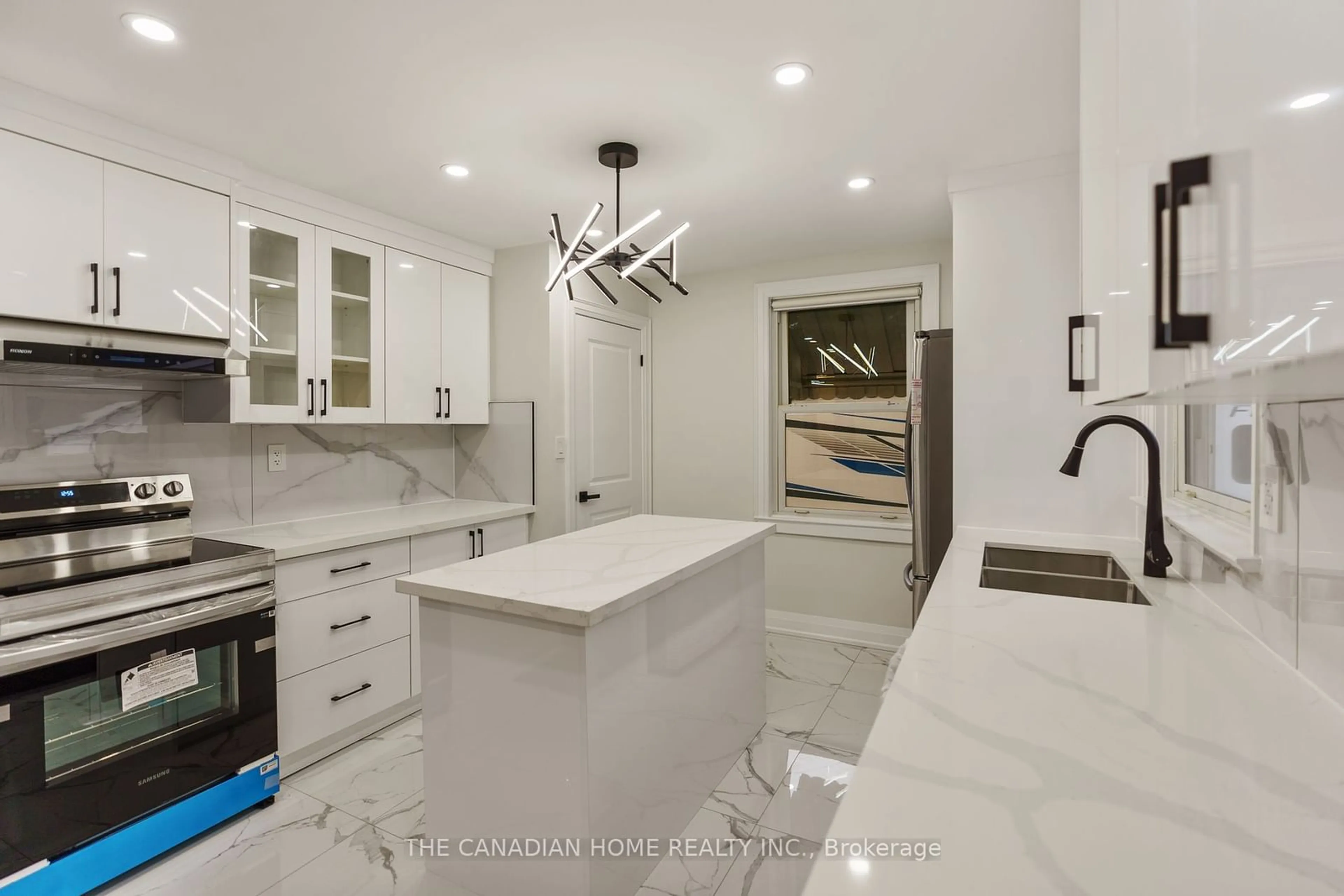 Contemporary kitchen, ceramic/tile floor for 5781 Dixon St, Niagara Falls Ontario L2G 2L2