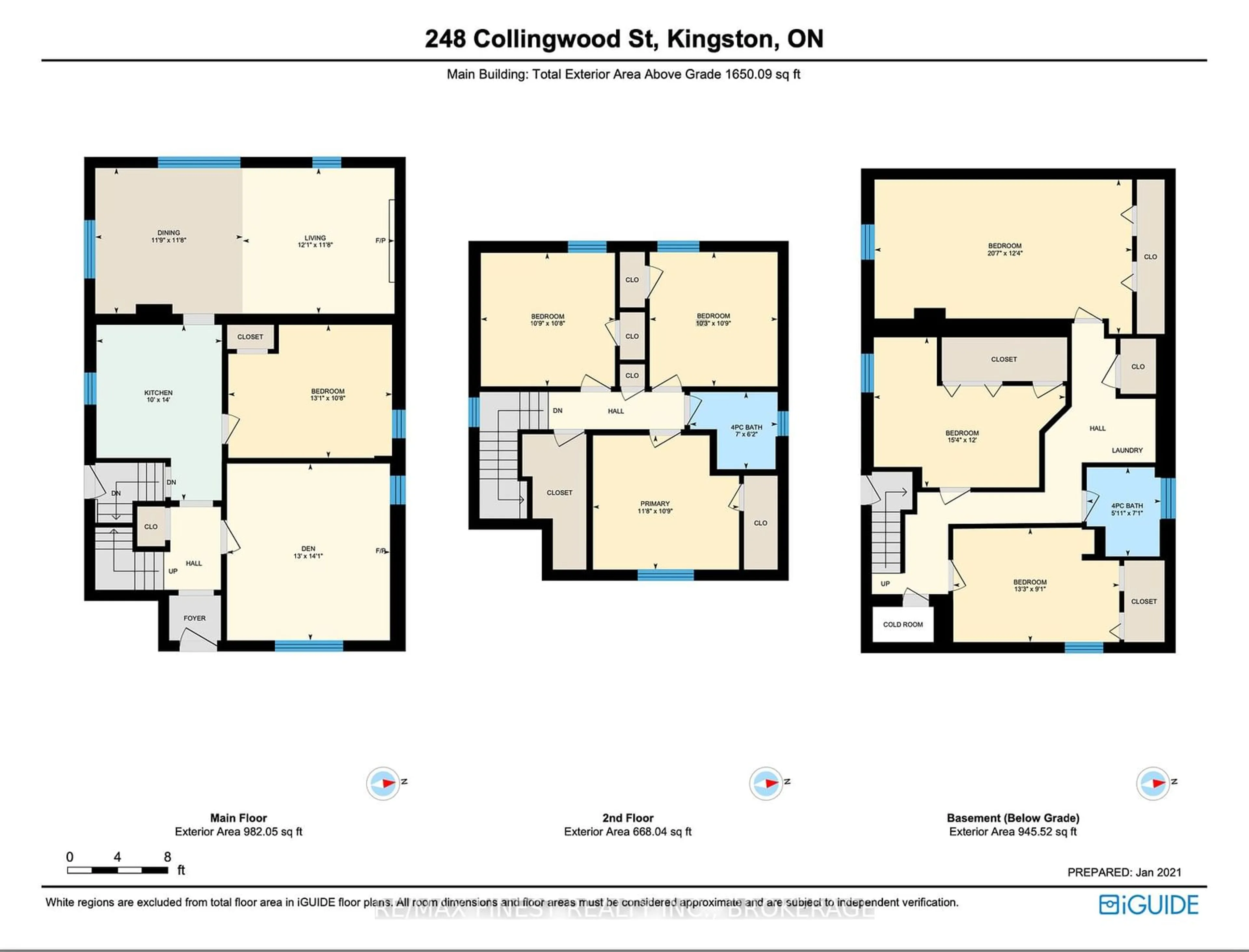 Floor plan for 248 Collingwood St, Kingston Ontario K7L 3X8