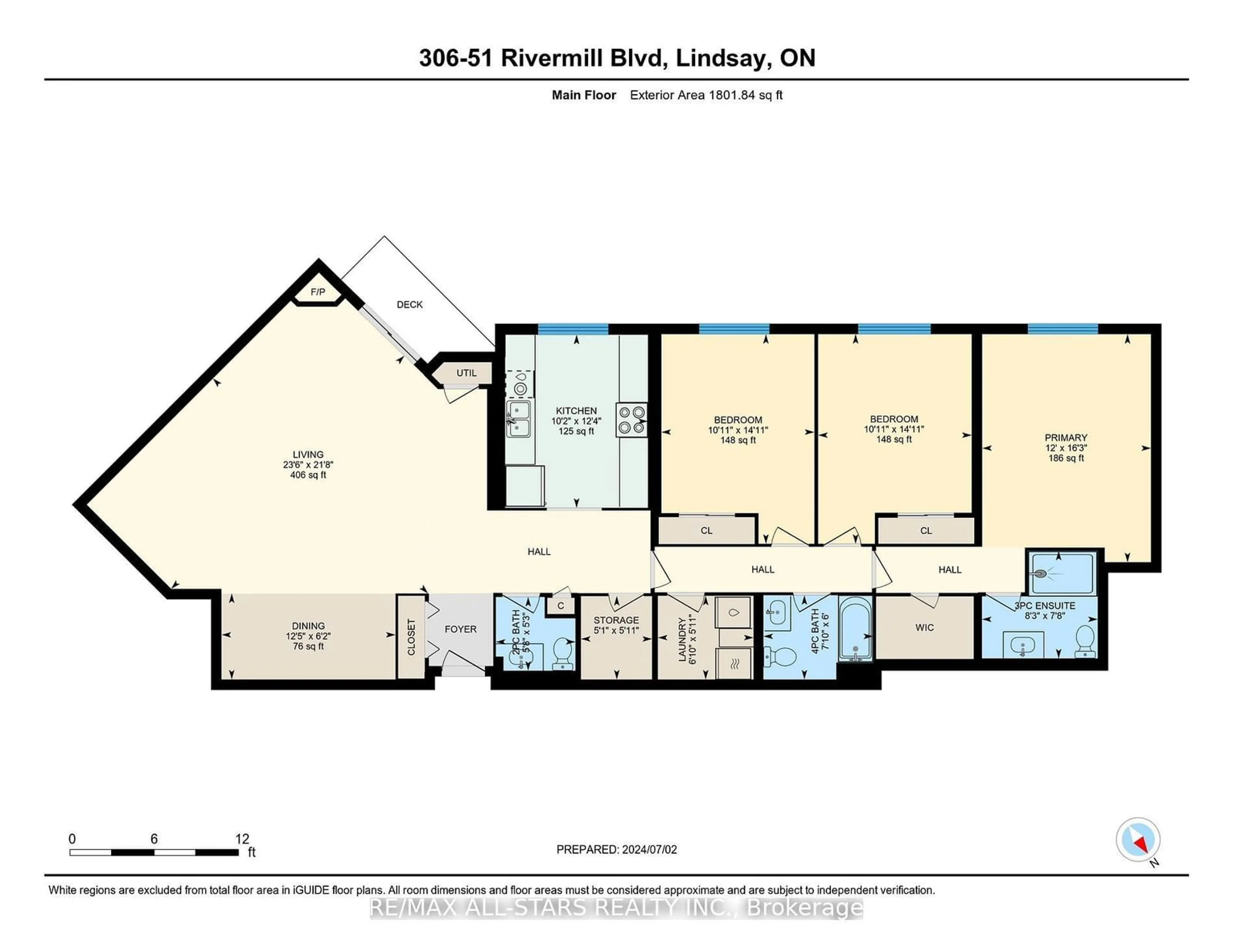 Floor plan for 51 Rivermill Blvd #306, Kawartha Lakes Ontario K9V 6E8