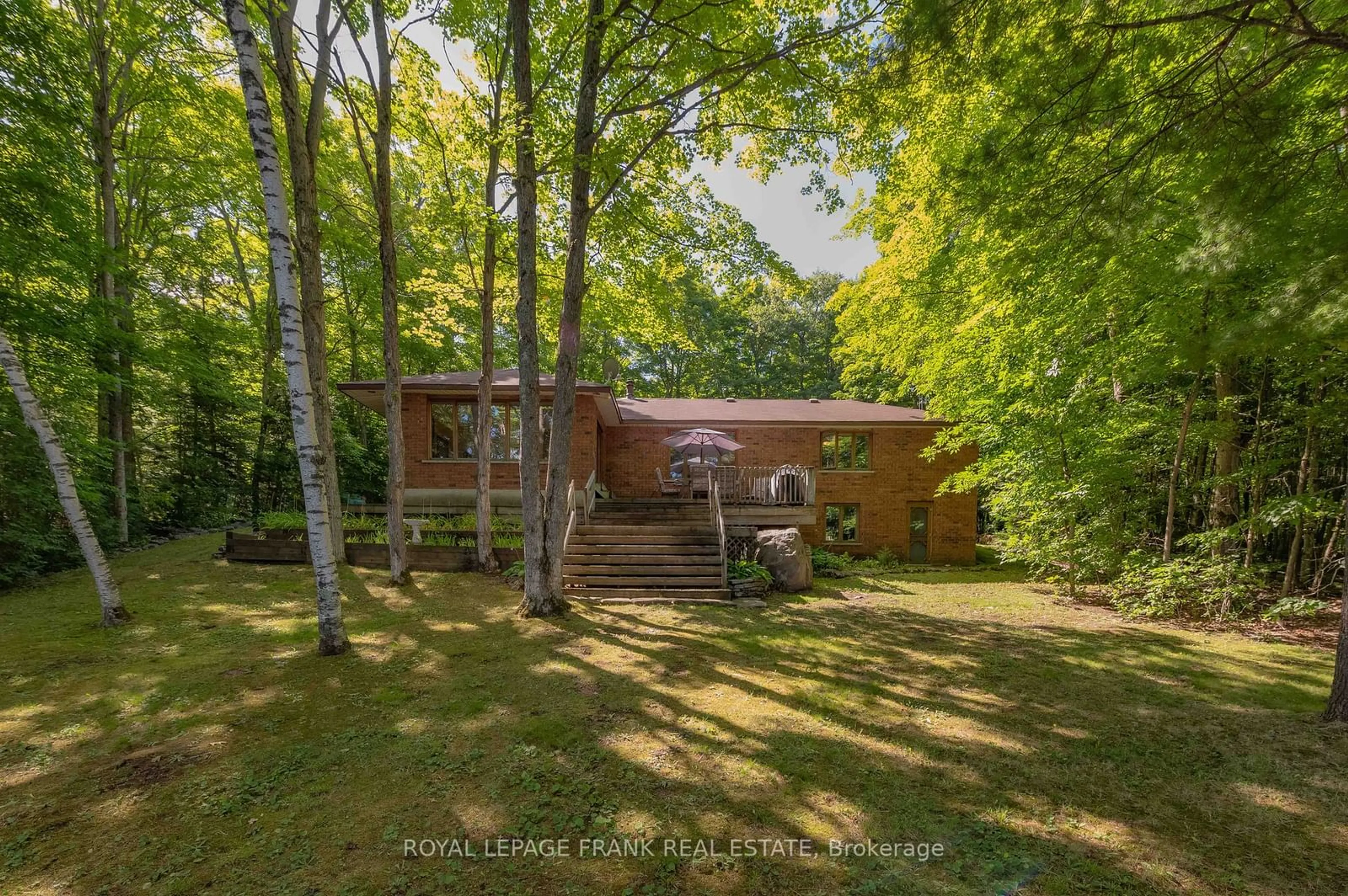 A pic from outside/outdoor area/front of a property/back of a property/a pic from drone, forest/trees view for 17 Ted's Lane, Galway-Cavendish and Harvey Ontario K0L 1J0